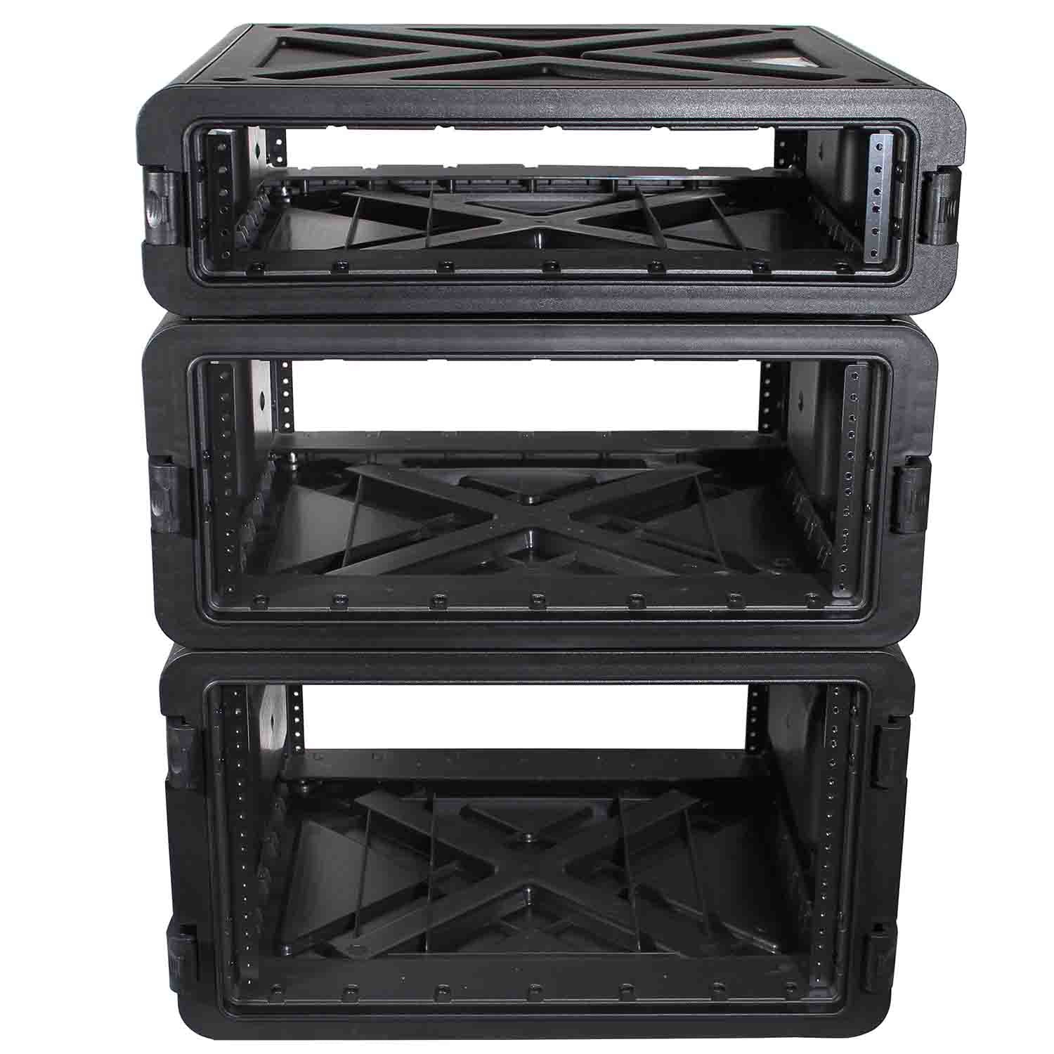 ProX XM-4U VaultX 4U Rack Air-tight, Water-sealed ABS Case - Hollywood DJ