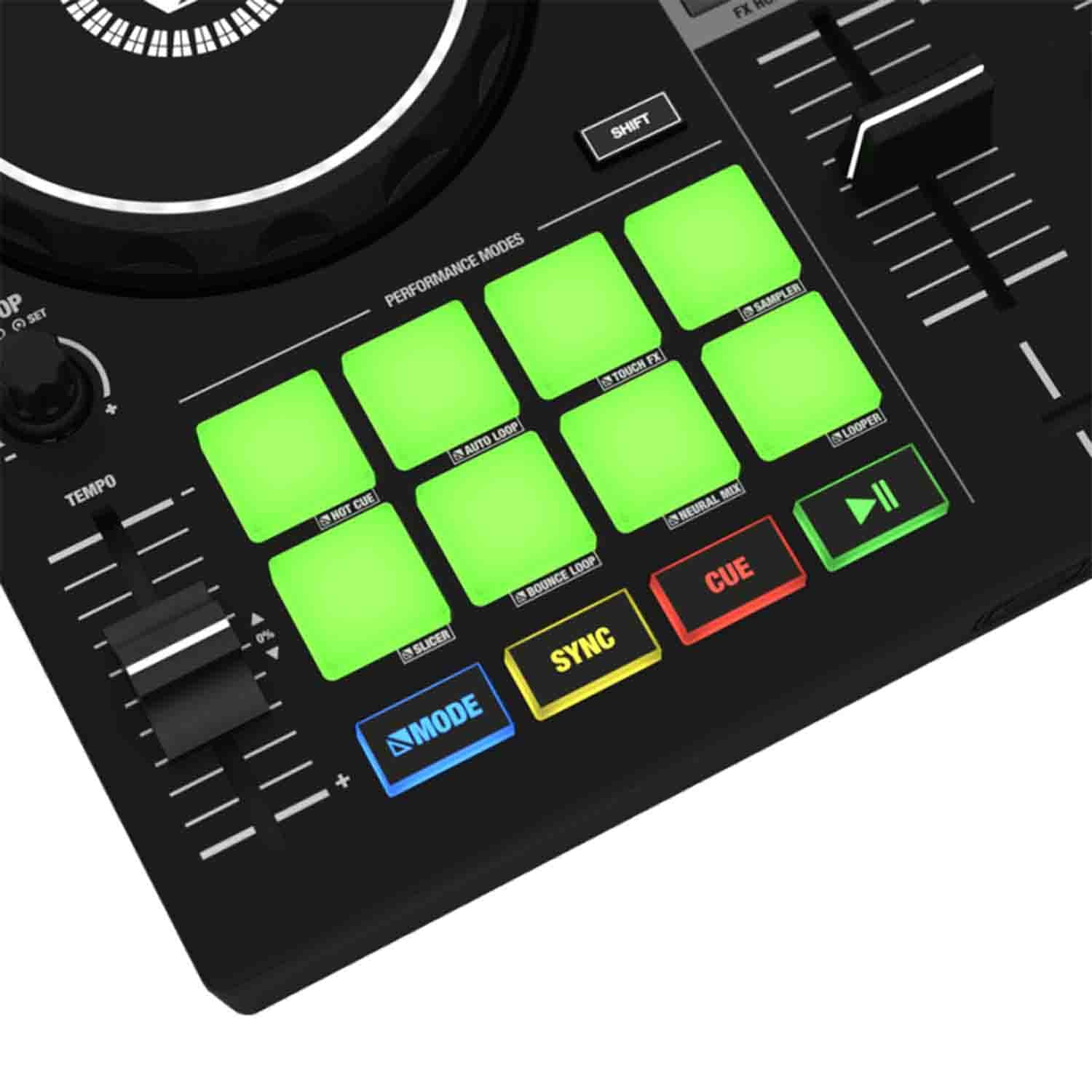 Reloop BUDDY Compact 2-Channel DJ Controller for iOS/iPAD, Android Mac and Pc - Hollywood DJ