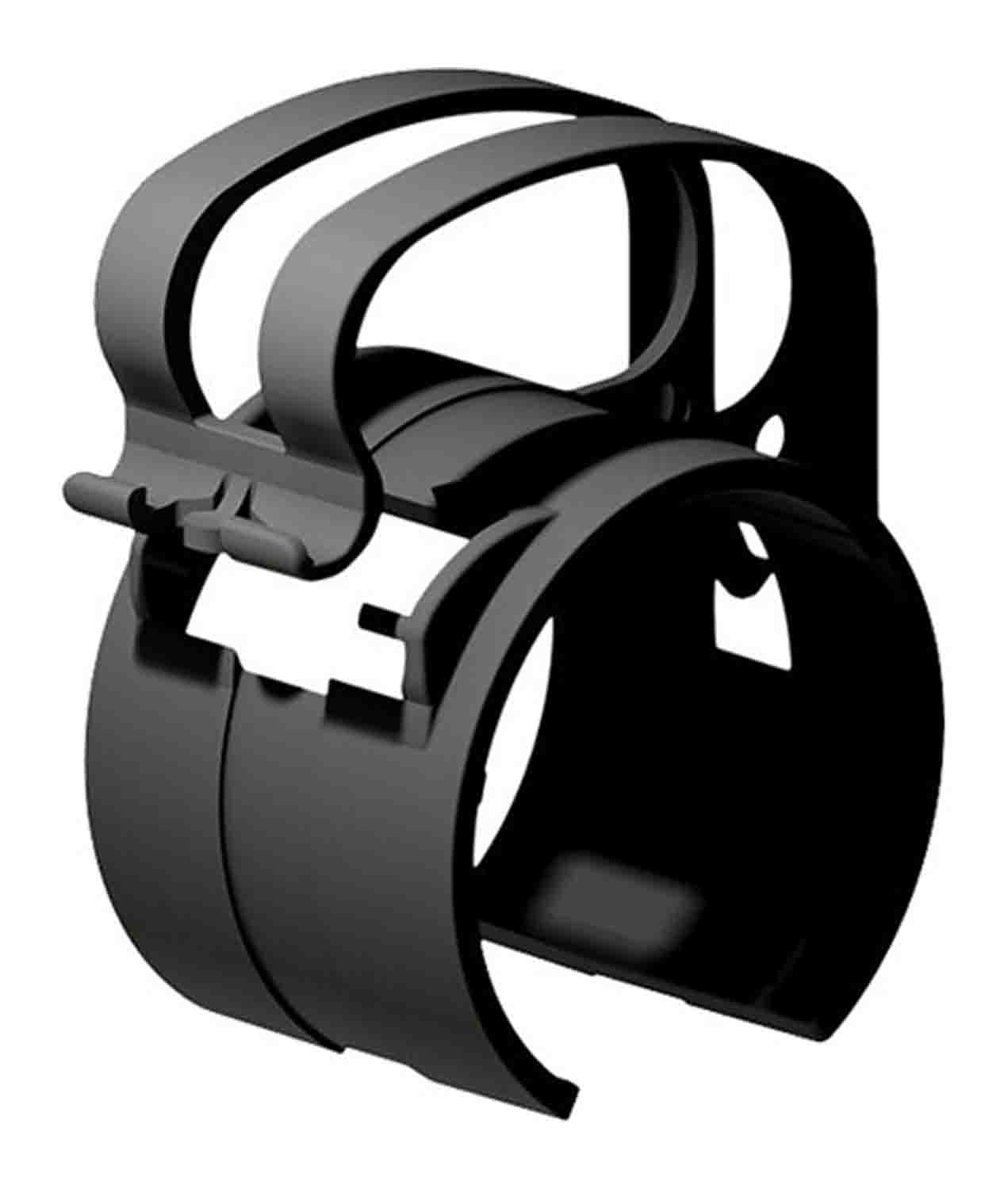 Global Truss DT-SNAP/LT BLK Cable Management Clip with Rubber Ring 4 Pack - Black - Hollywood DJ