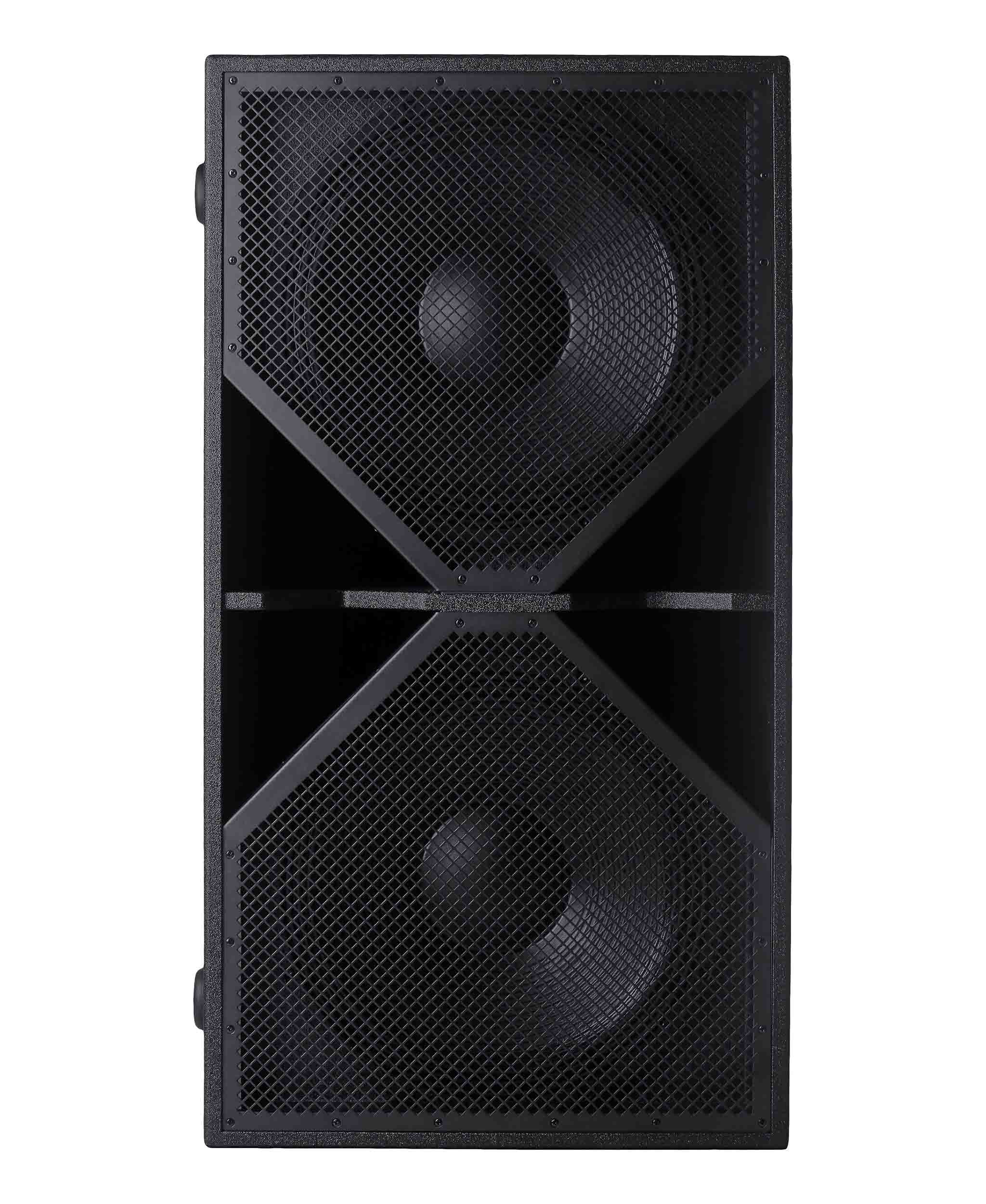 BassBoss BB-ZV28-MK3 Dual 18-Inch Active Subwoofer - Black - Hollywood DJ