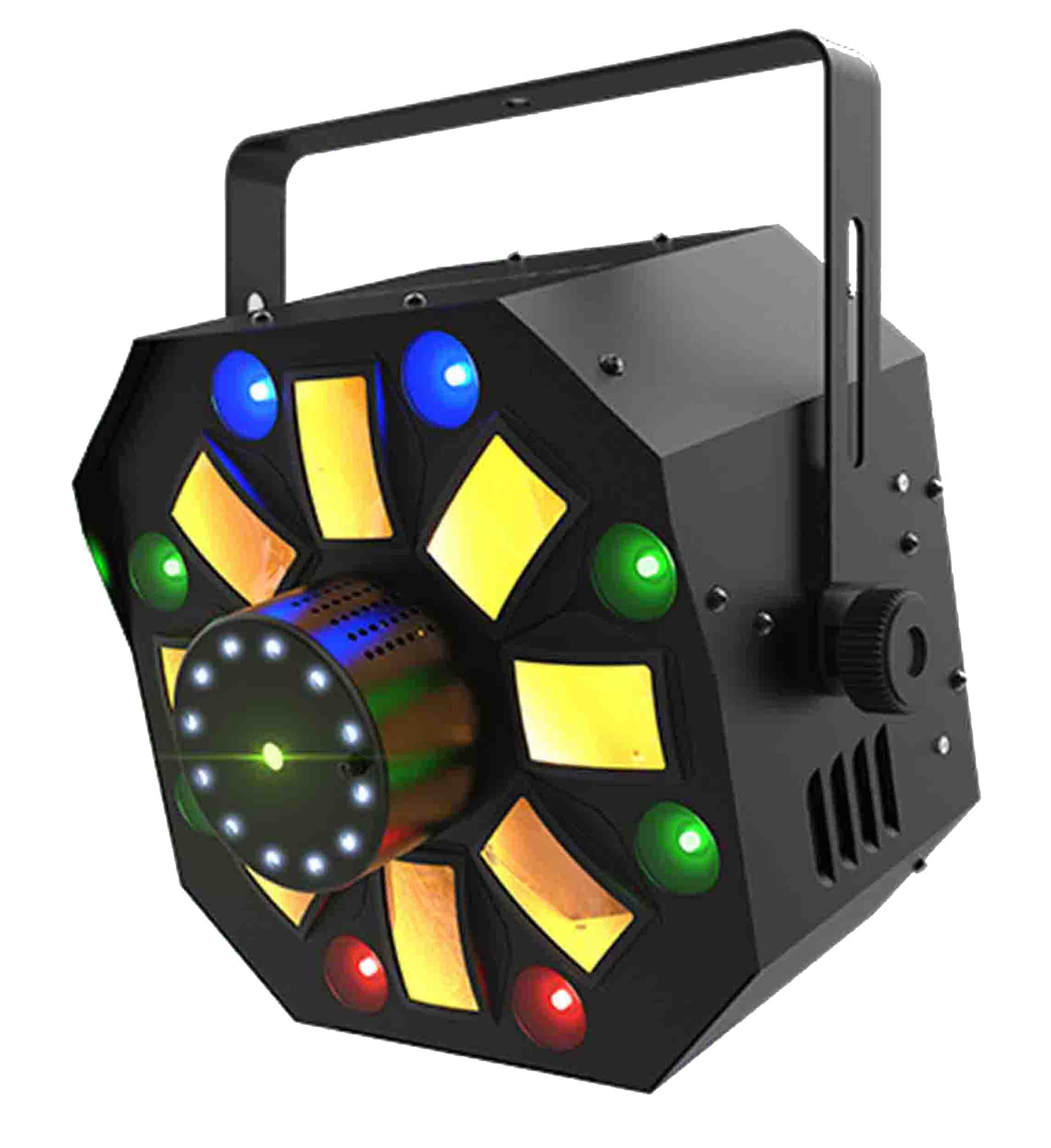Chauvet ILS Effect Package Deal with Lighting System, Lasers, Tripod Stand, Fluid, DMX Cable, Haze Machine and ILS Command Lighting Controller - Hollywood DJ