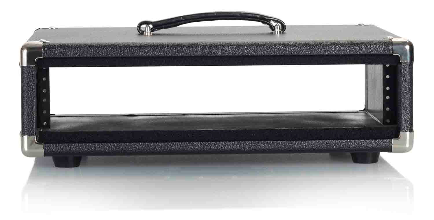 Gator Cases GR-RETRORACK-2BK Vintage Amp Vibe Rack Case - 2U Black - Hollywood DJ