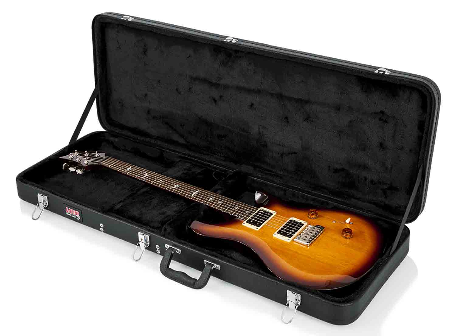 Gator Cases GWE-ELEC-WIDE Hard-Shell Wood Case for PRS and Wide Body Style Guitars - Hollywood DJ