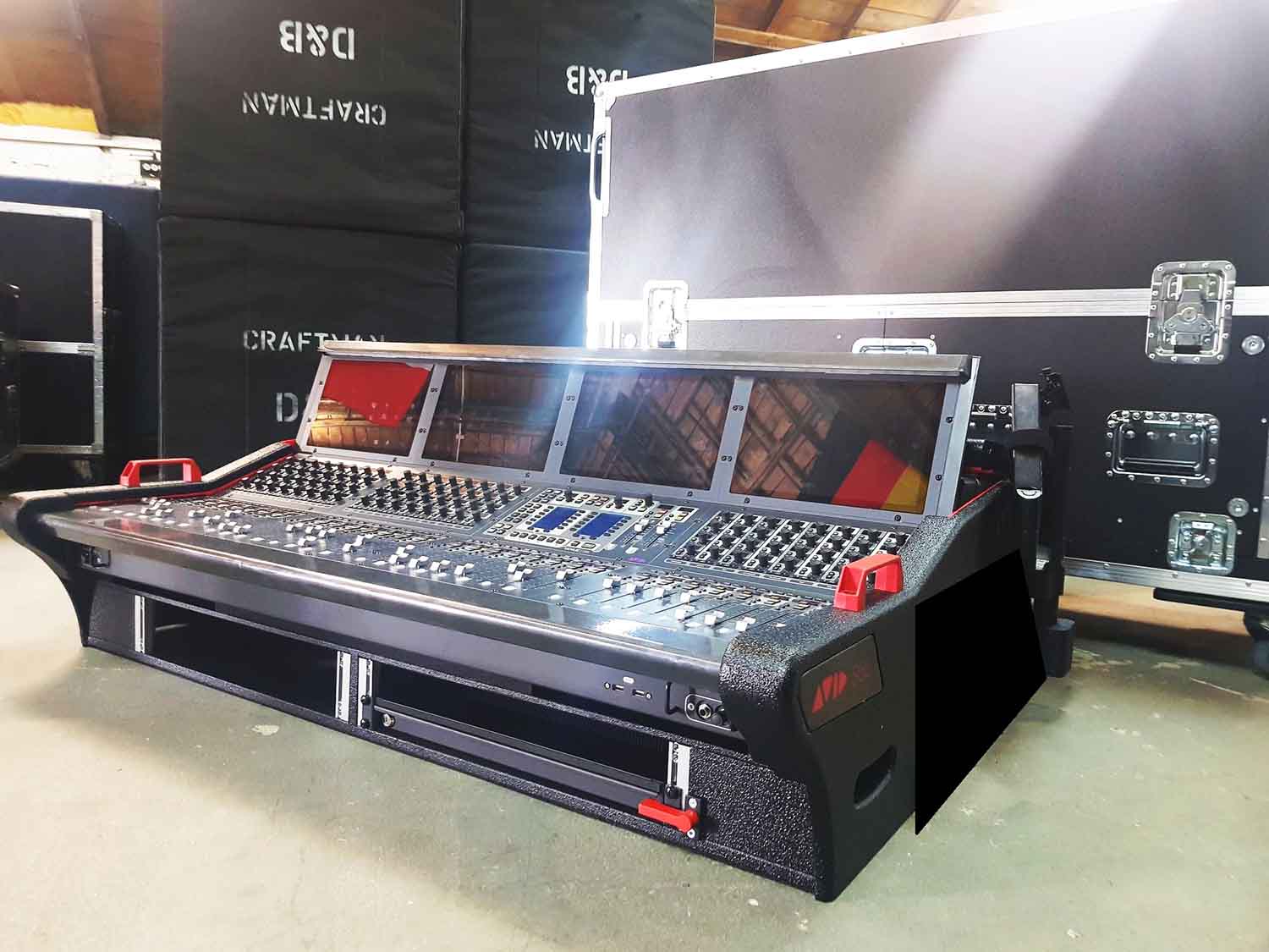 ProX XZF-AVID-S6L-32D D2x2U, Detachable Hydraulic Lift Case for Avid Venue S6L 32D Console - Hollywood DJ