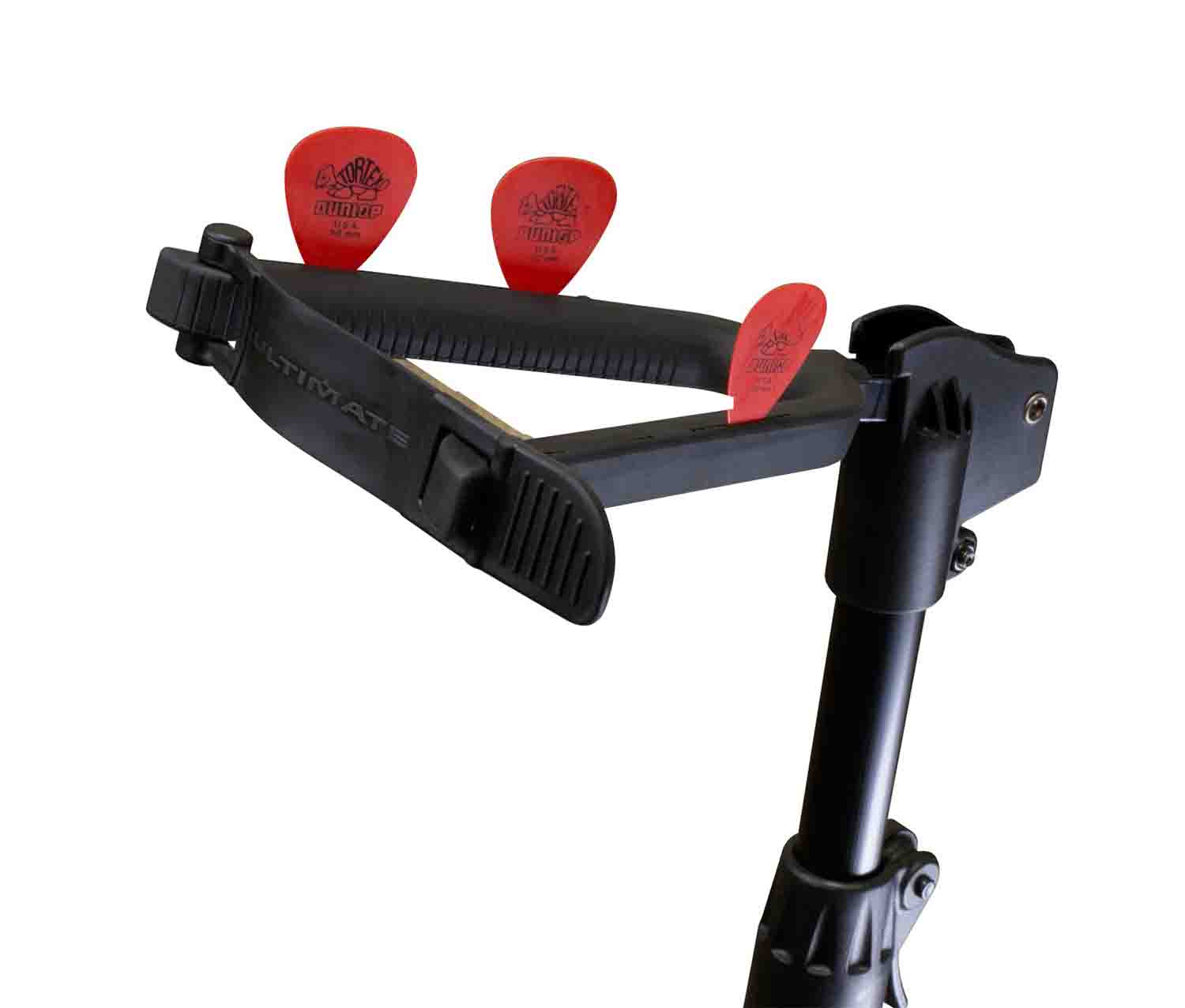 Ultimate Support GS-100+ Genesis Series Guitar Stand with Locking Legs and Security Strap Yoke by Ultimate Support