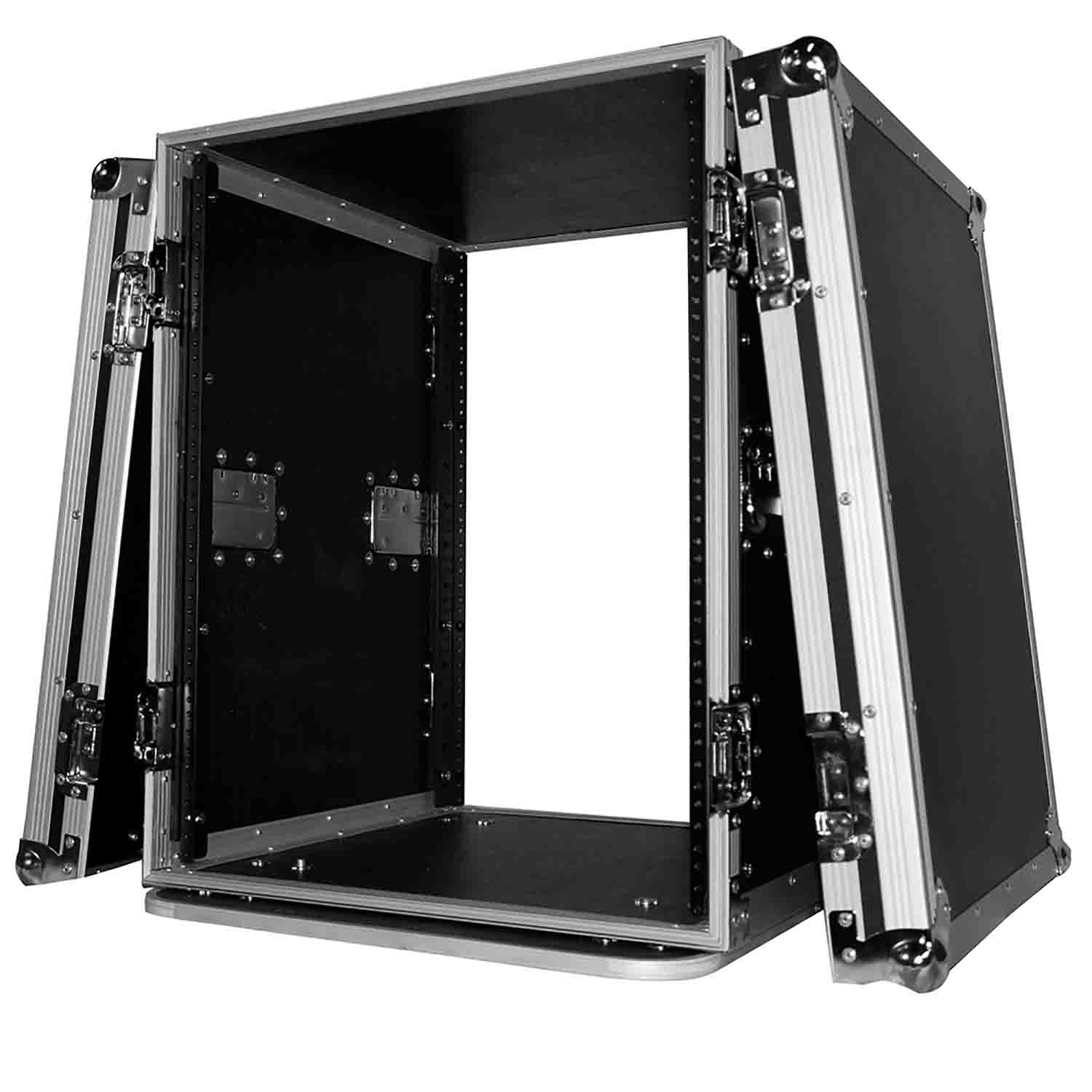 ProX T-14RSS24, 14U Space Amp Rack Mount ATA Flight Case, 24 Inch Depth W-Casters - Hollywood DJ