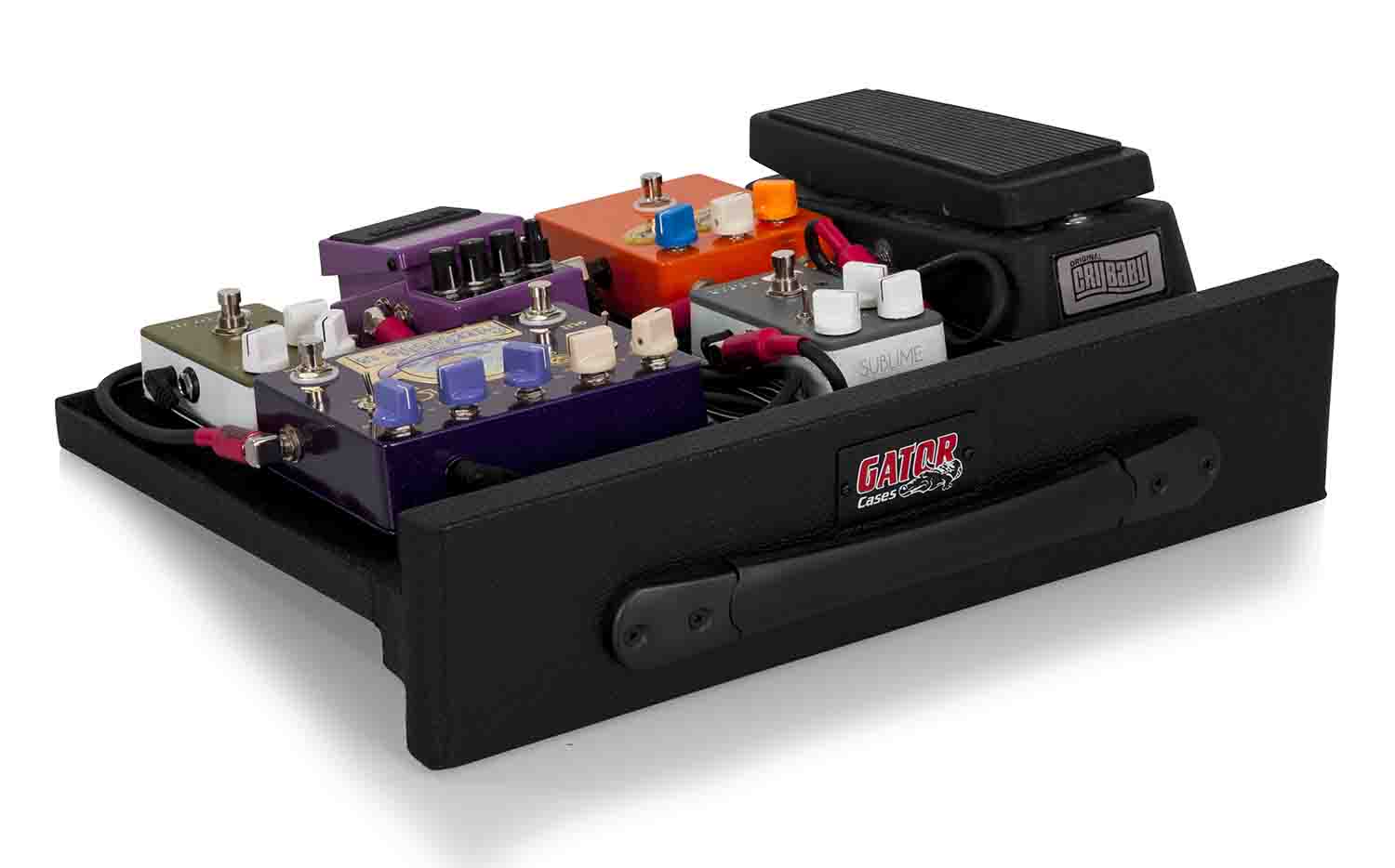 Gator Cases GPT-BL-PWR Guitar Pedal Board with Nylon Carry Bag and Power Supply - Hollywood DJ