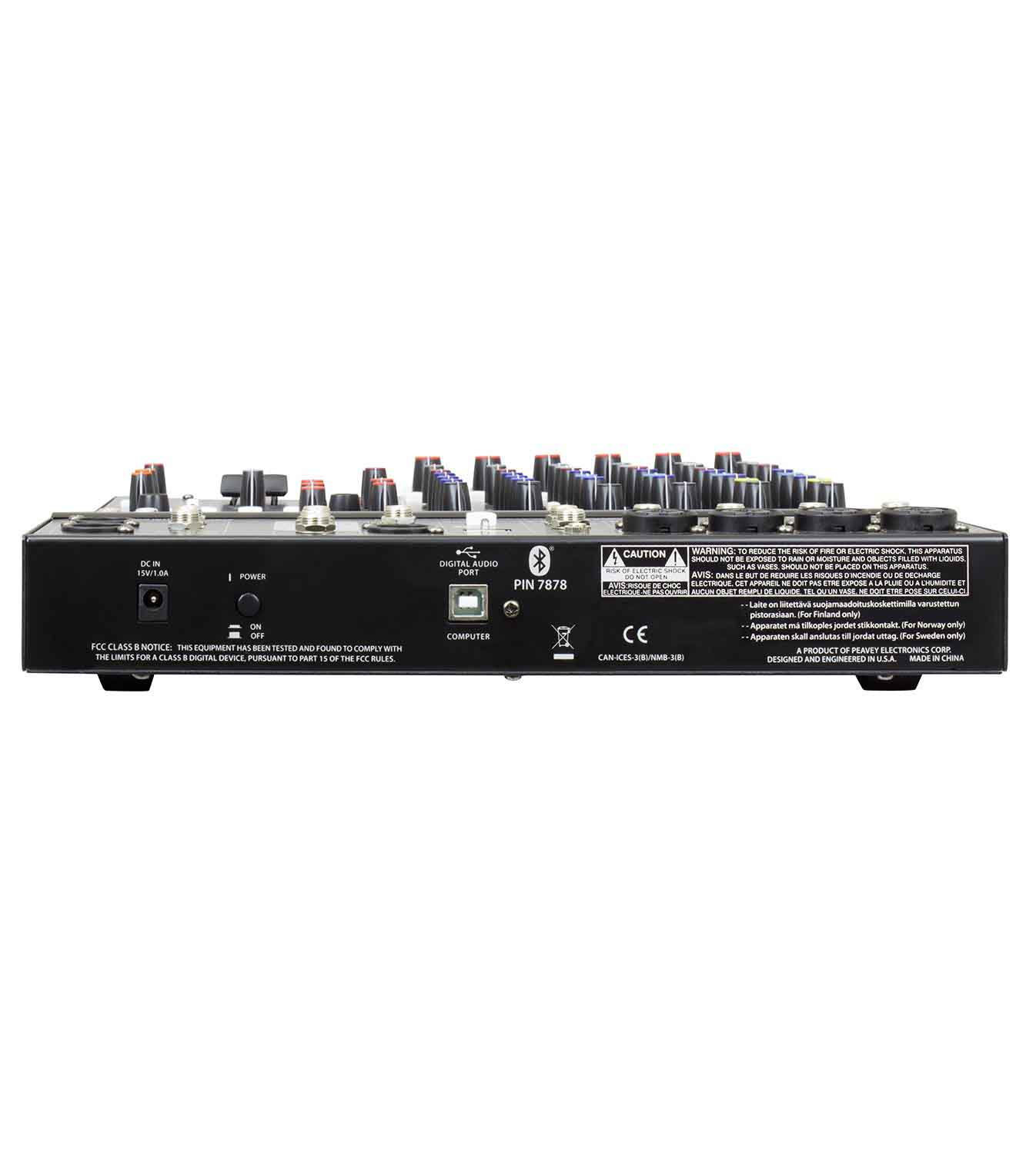 Peavey PV 10 AT 120US Compact 10 Channel DJ Mixer with Bluetooth and Antares Auto-Tune - Hollywood DJ