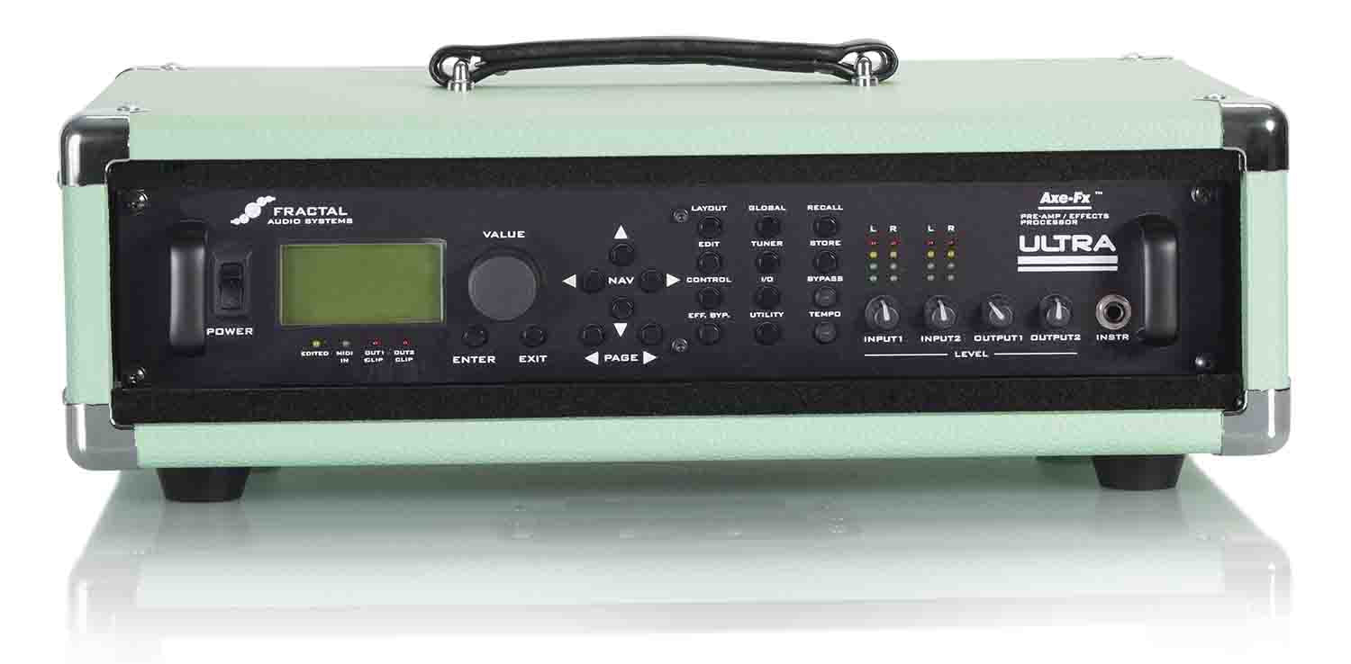 Gator Cases GR-RETRORACK-2SG Vintage Amp Vibe Rack Case - 2U Seafoam Green - Hollywood DJ