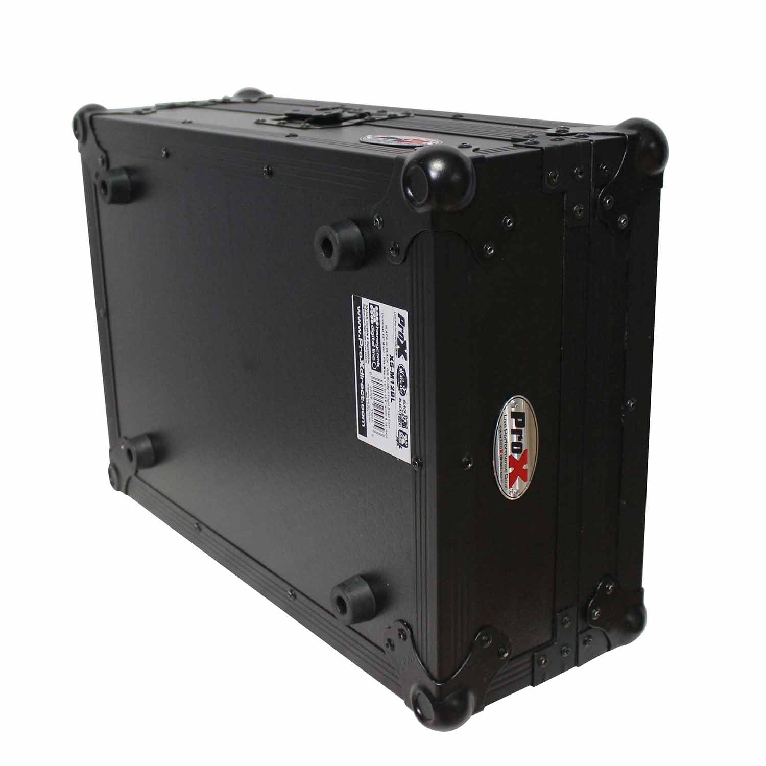 ProX XS-M12BL, Universal DJ Flight Case for 12" Large Format DJ Mixers - Black by ProX Cases