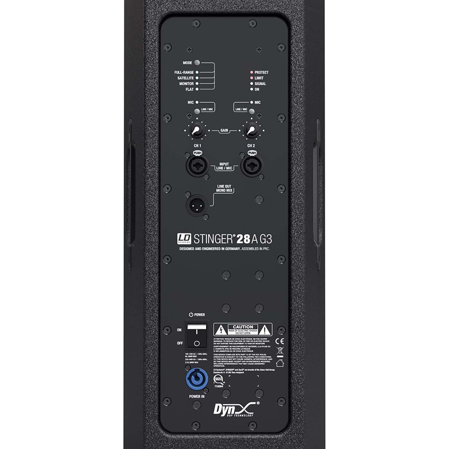 LD Systems STINGER 28 A G3, 2 Way Bass-Reflex Active PA Speaker - 2 X 8 Inches - Hollywood DJ