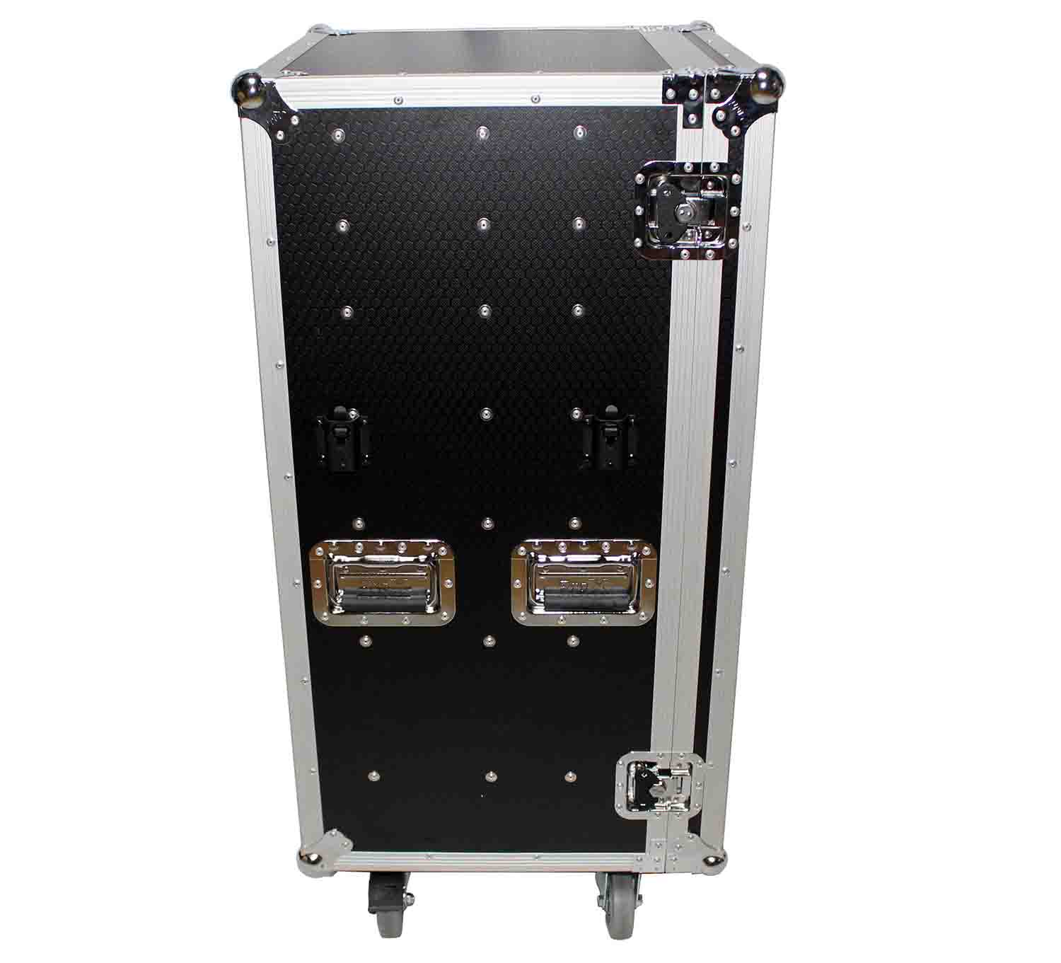 ProX XS-7DTW, 7 Drawer Workstation Case with Folding Lid Side Table on Wheels - Hollywood DJ