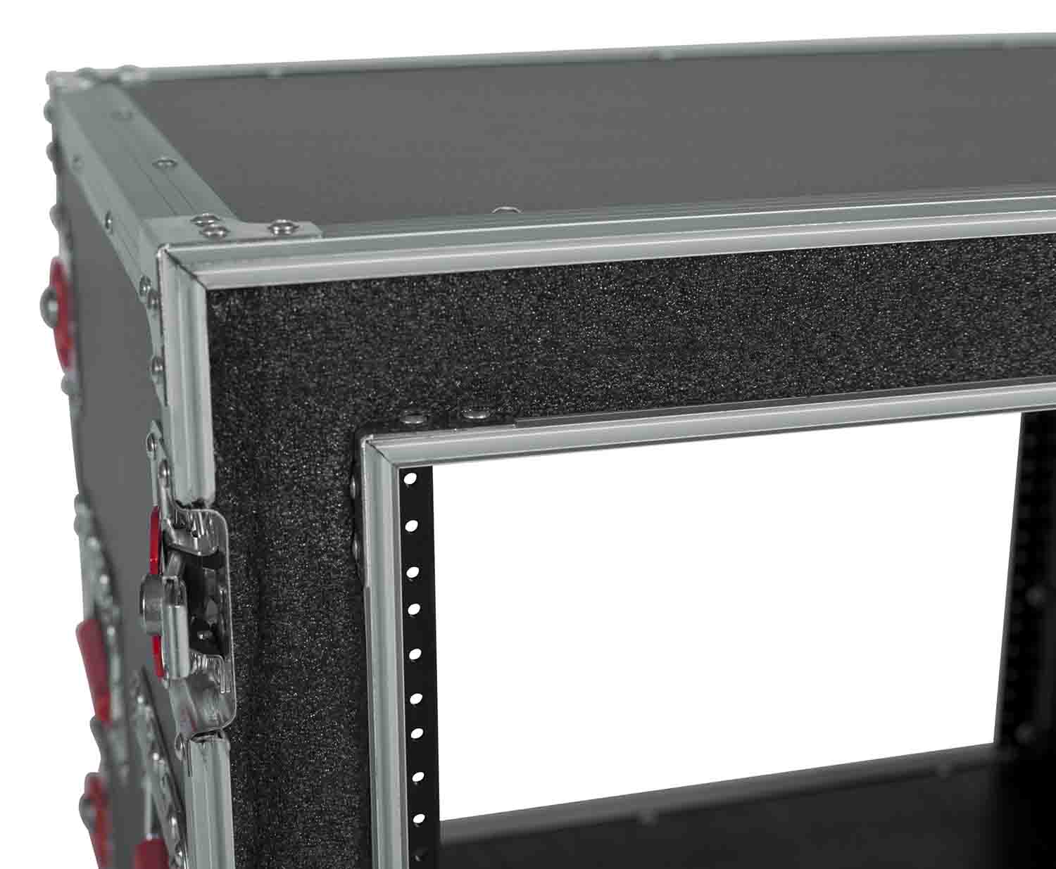 Gator Cases G-TOUR SHK8 CAS, 8U Shock Road Rack Case with Casters - Hollywood DJ