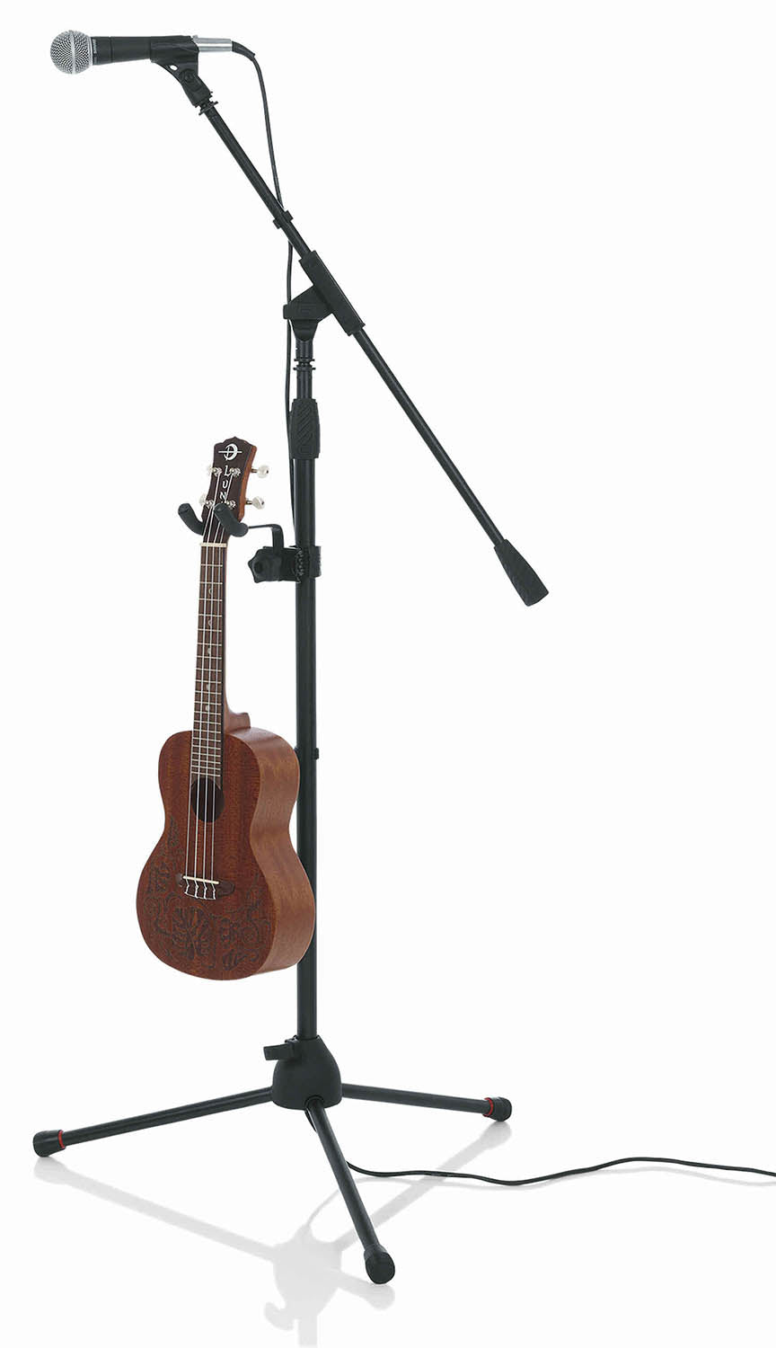 Gator Frameworks GFW-MICUKE-HNGR Ukulele/Mandolin Hanger for Microphone Stands - Hollywood DJ