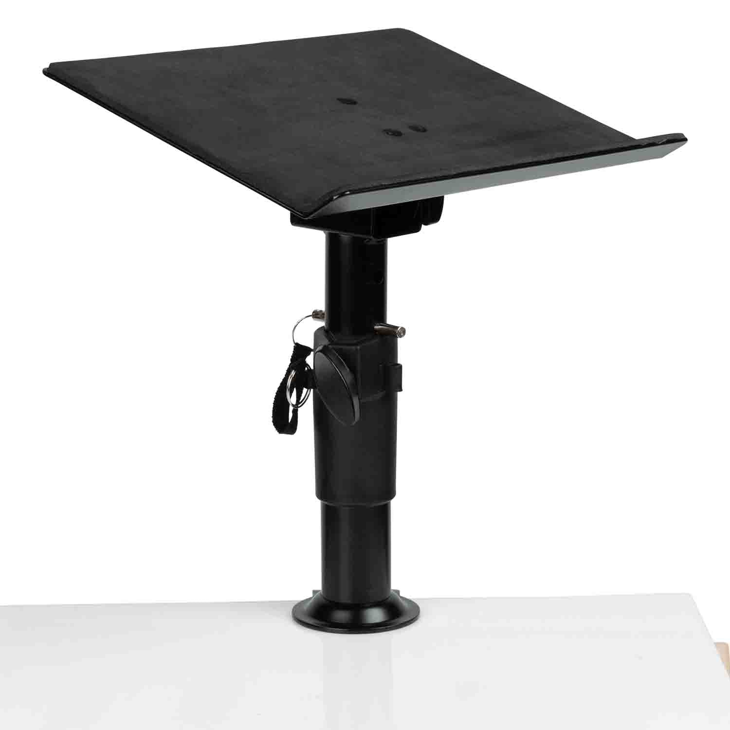 Gator Frameworks GFWLAPTOP2500 Clampable Laptop Stand - Desktop Clamp with Adjustable Height (Universal) - Hollywood DJ