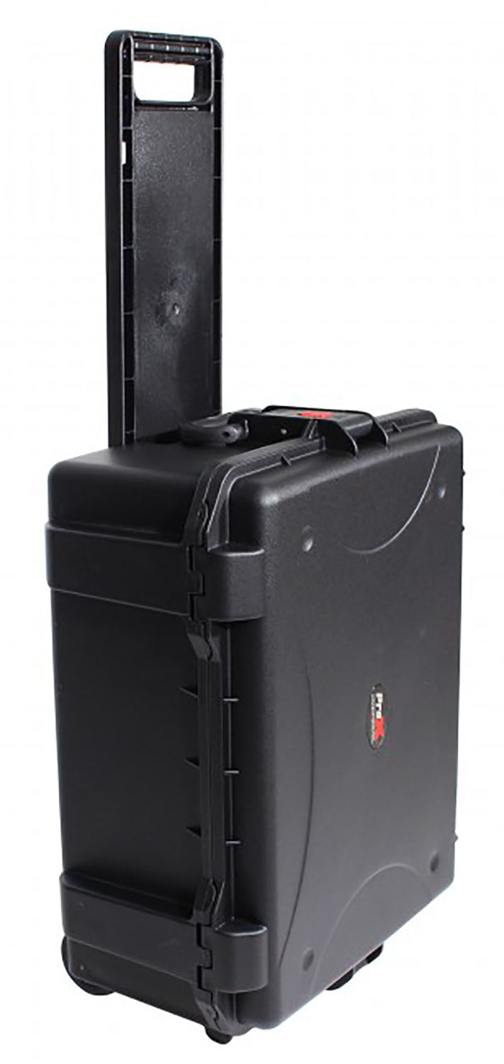 ProX XM-MAXI12 VaultX Watertight Case for 12 ApeLabs MAXI Lights with Extendable Handle and Wheels - Hollywood DJ