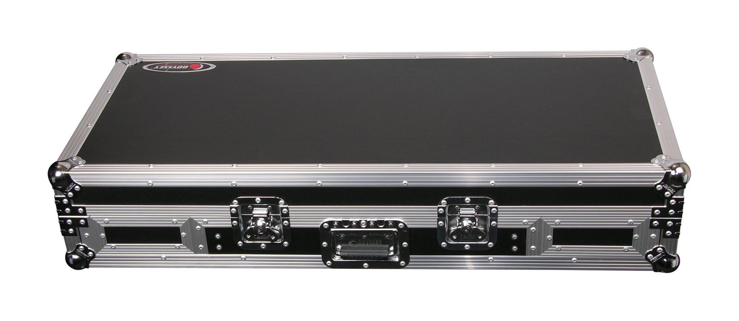 Odyssey FZ19CDiW Universal 19-Inch Format DJ Mixer and Two Medium Format Media Players Coffin Flight Case - Hollywood DJ