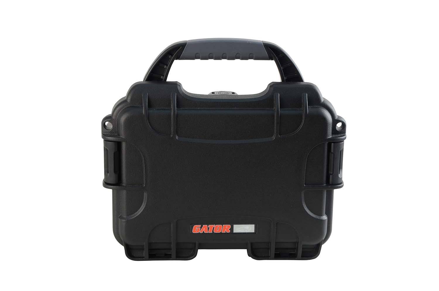 Gator Cases GU-0705-03-WPDF Waterproof Injection Molded Case with Diced Foam - 7.4 x 4.9 x 3.1 - Hollywood DJ