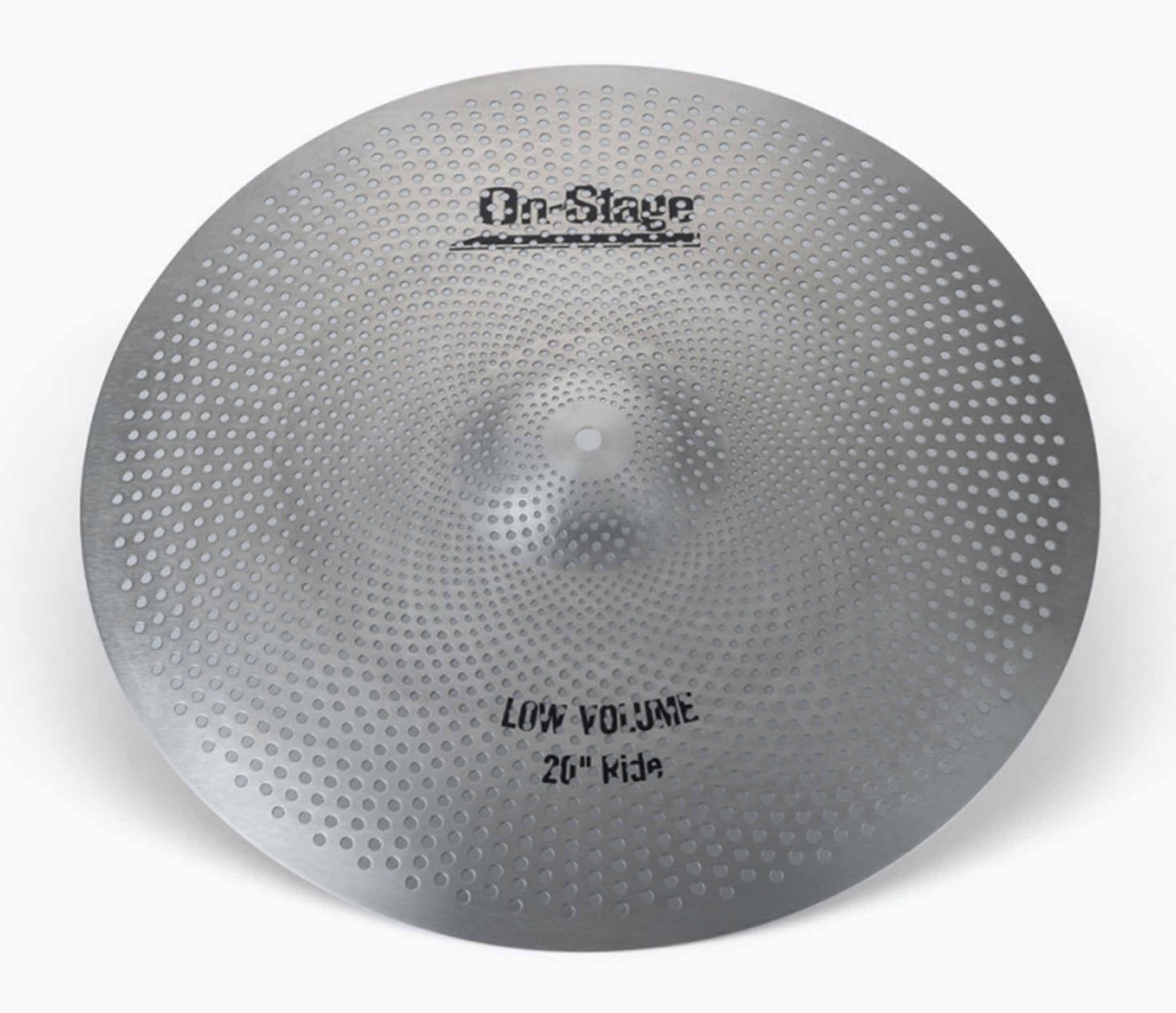 On Stage LVCP5000, Low Volume Cymbals - Polished Silver On-Stage