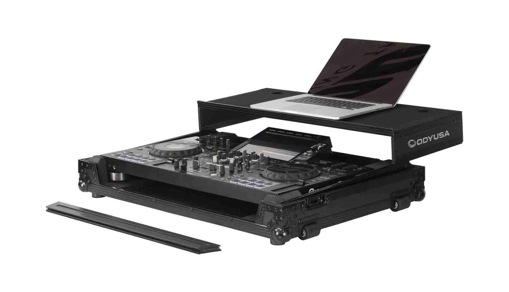 Odyssey FZGSPIXDJRX3WBL Black Label Glide Style Flight Case with Wheels for Pioneer XDJ-RX3 - Hollywood DJ