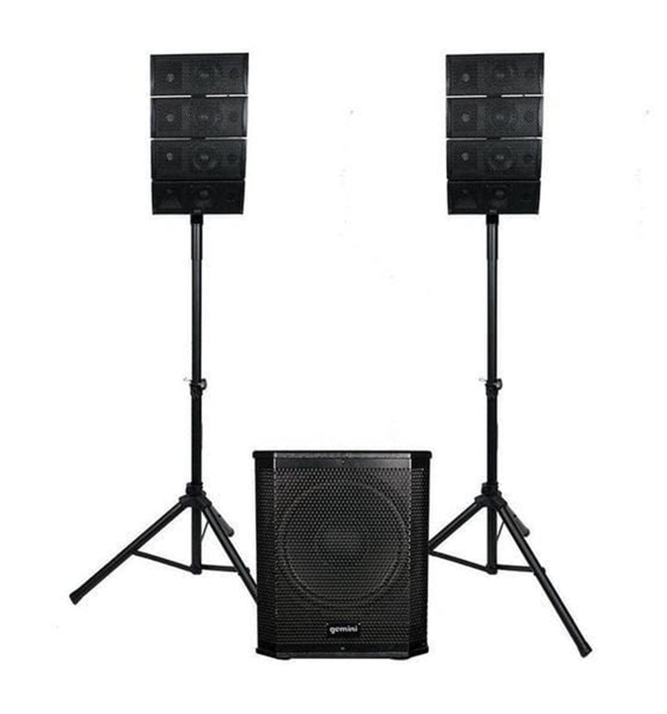 Gemini Sound LRX-448 Portable Line Array Speaker With 12-Inch Subwoofer - Hollywood DJ