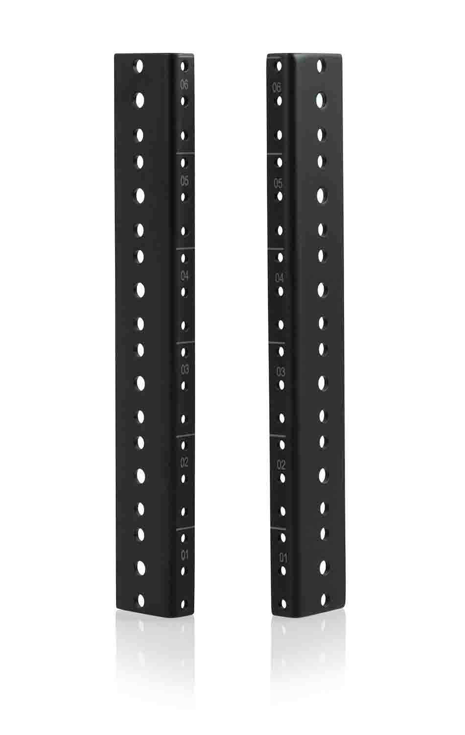 Gator Cases GRW-RACKRAIL-06U Rack Rails 6U - Pair - Hollywood DJ
