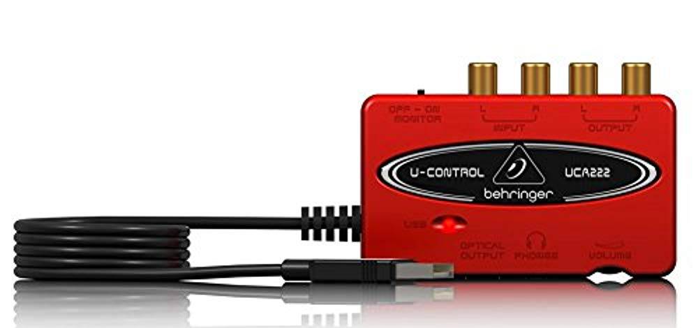 Behringer UCA222, 2 In/2 Out USB/Audio Interface with Digital Output - Hollywood DJ
