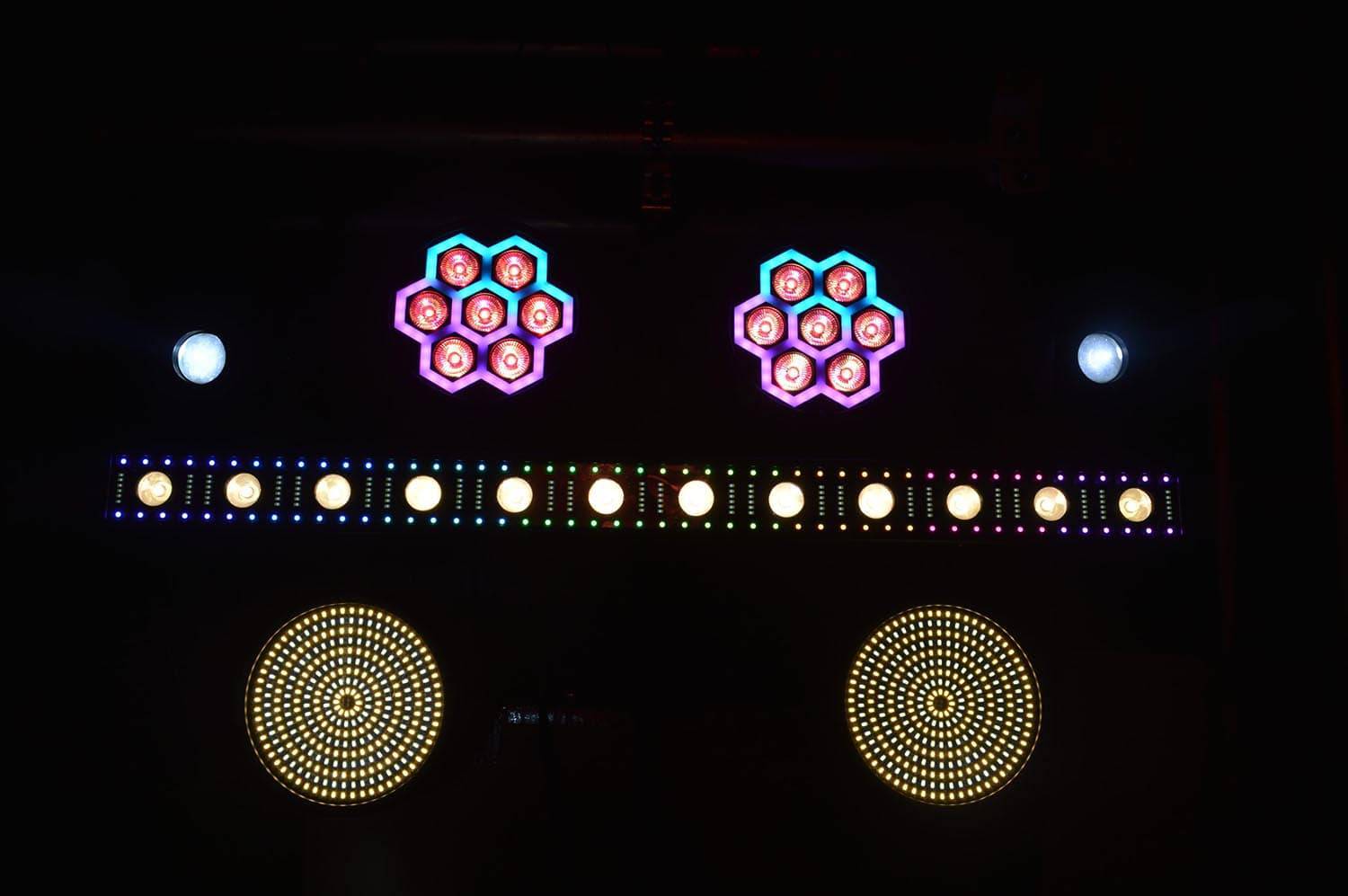 JMAZ Versa Flex Par DUO324 LED Par Featuring 162 Cool White and Warm White SMD LEDs - Pair - Hollywood DJ