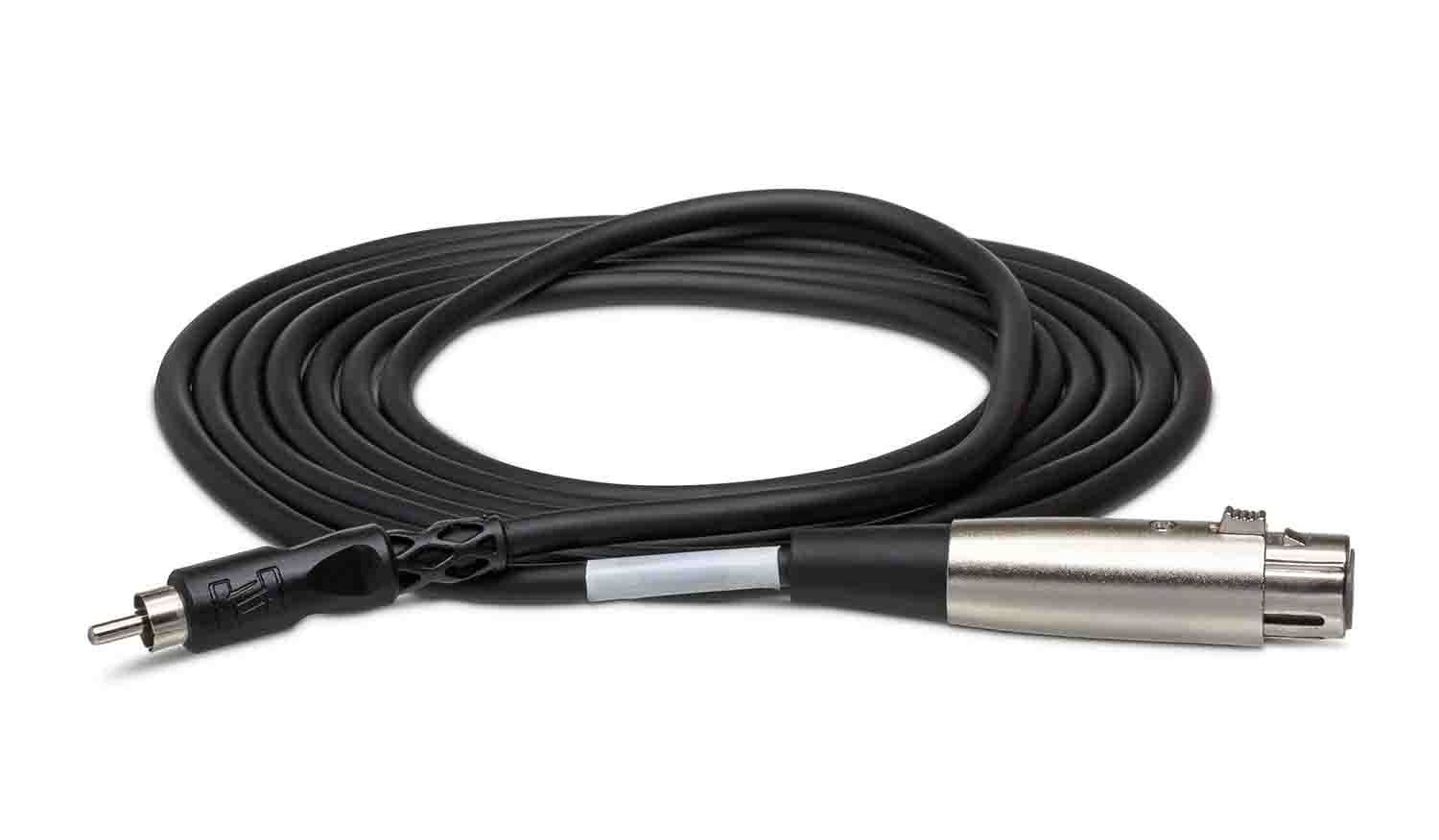 Hosa XRF-105, XLR3F to RCA Unbalanced Interconnect Cable - 5 Feet - Hollywood DJ