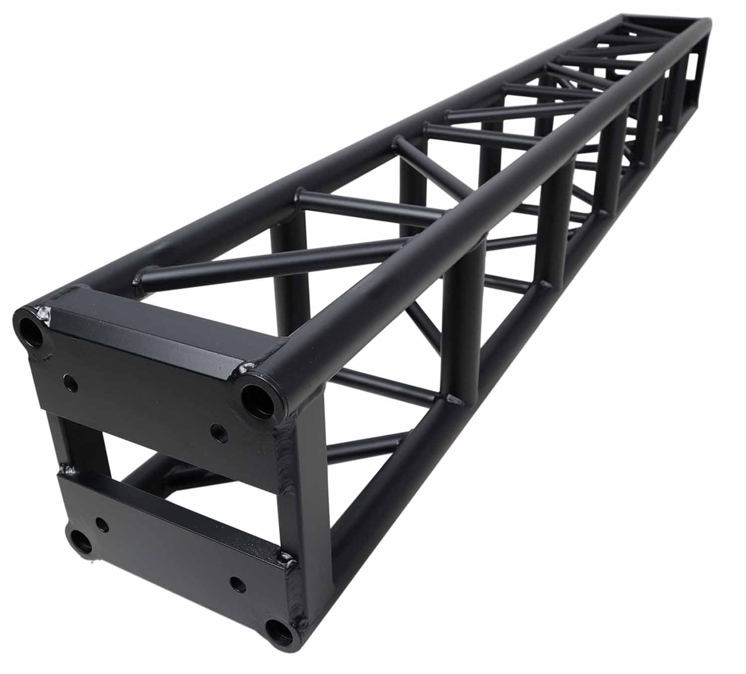 ProX XT-BT1208 BLK, 3mm Wall BoltX Black Bolted 12 Inch Professional Box Truss Segment - 8 Feet - Hollywood DJ