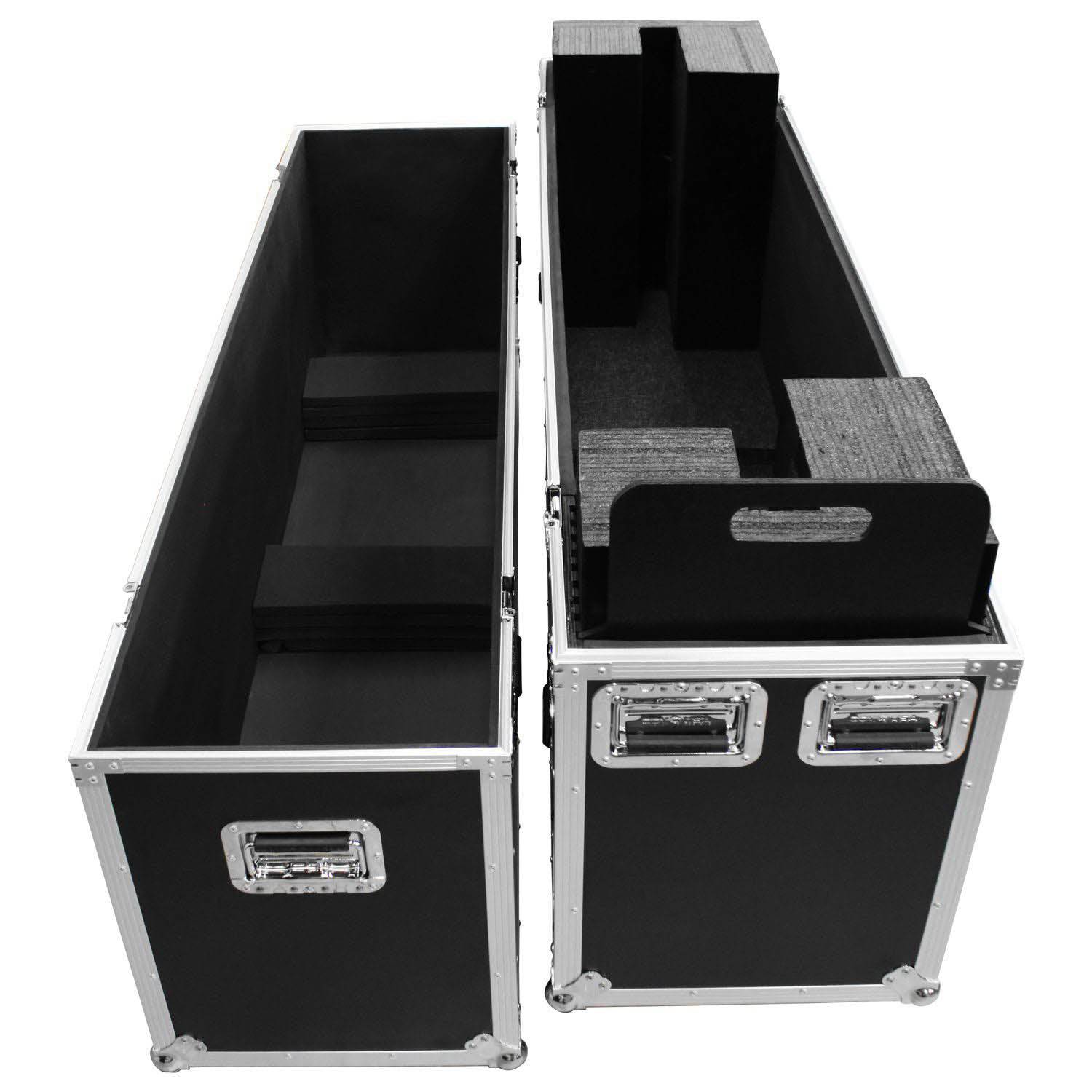 Odyssey FZFSM65W, 60-65″ Flat Screen Monitor Flight Case with Casters - Hollywood DJ