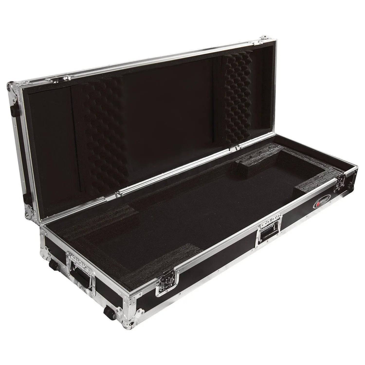 Odyssey FZKB76W, 76 Note Keyboard Flight Case With Wheels - Hollywood DJ