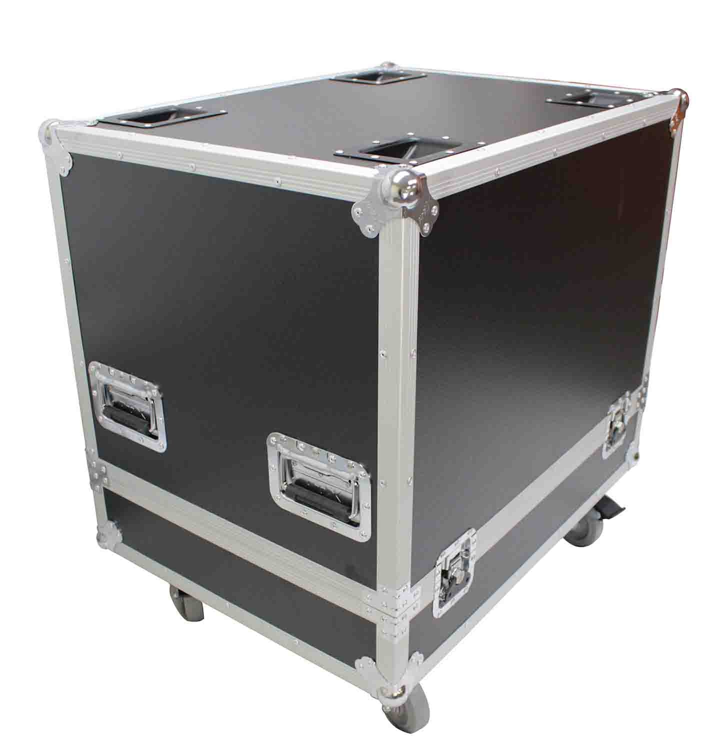 ProX X-RCF-HDL20ALAX2W, Dual Flight-Road Case for 2 RCF HDL 20-A Line Array Speakers W-Wheels - Hollywood DJ