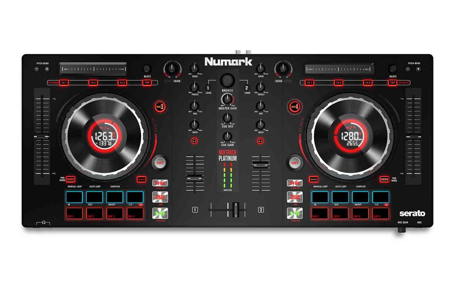 Numark Mixtrack Platinum FX DJ Controller with Jog Wheel Display - Hollywood DJ
