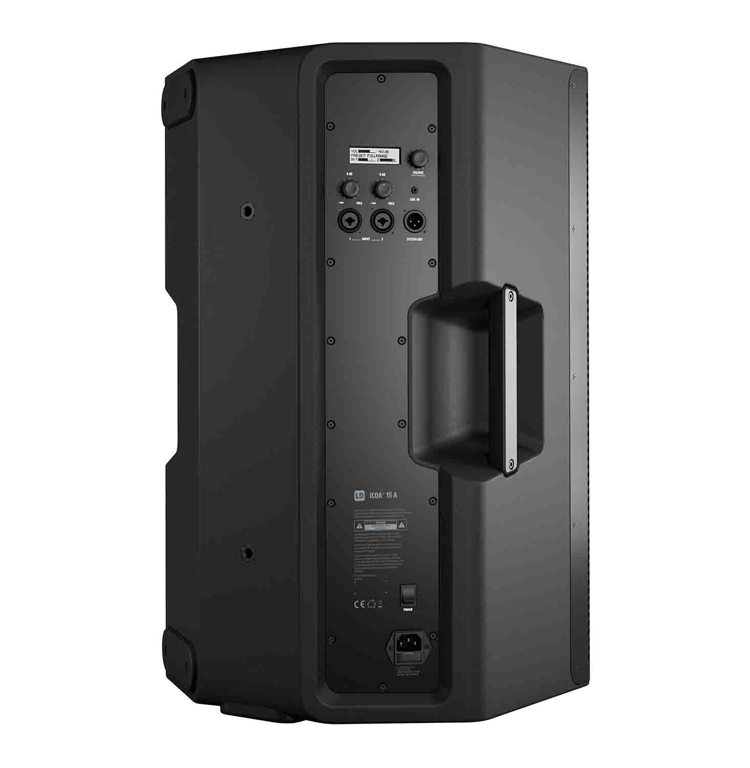 LD System ICOA15A, 15-Inch Active Coaxial PA Speaker - Hollywood DJ