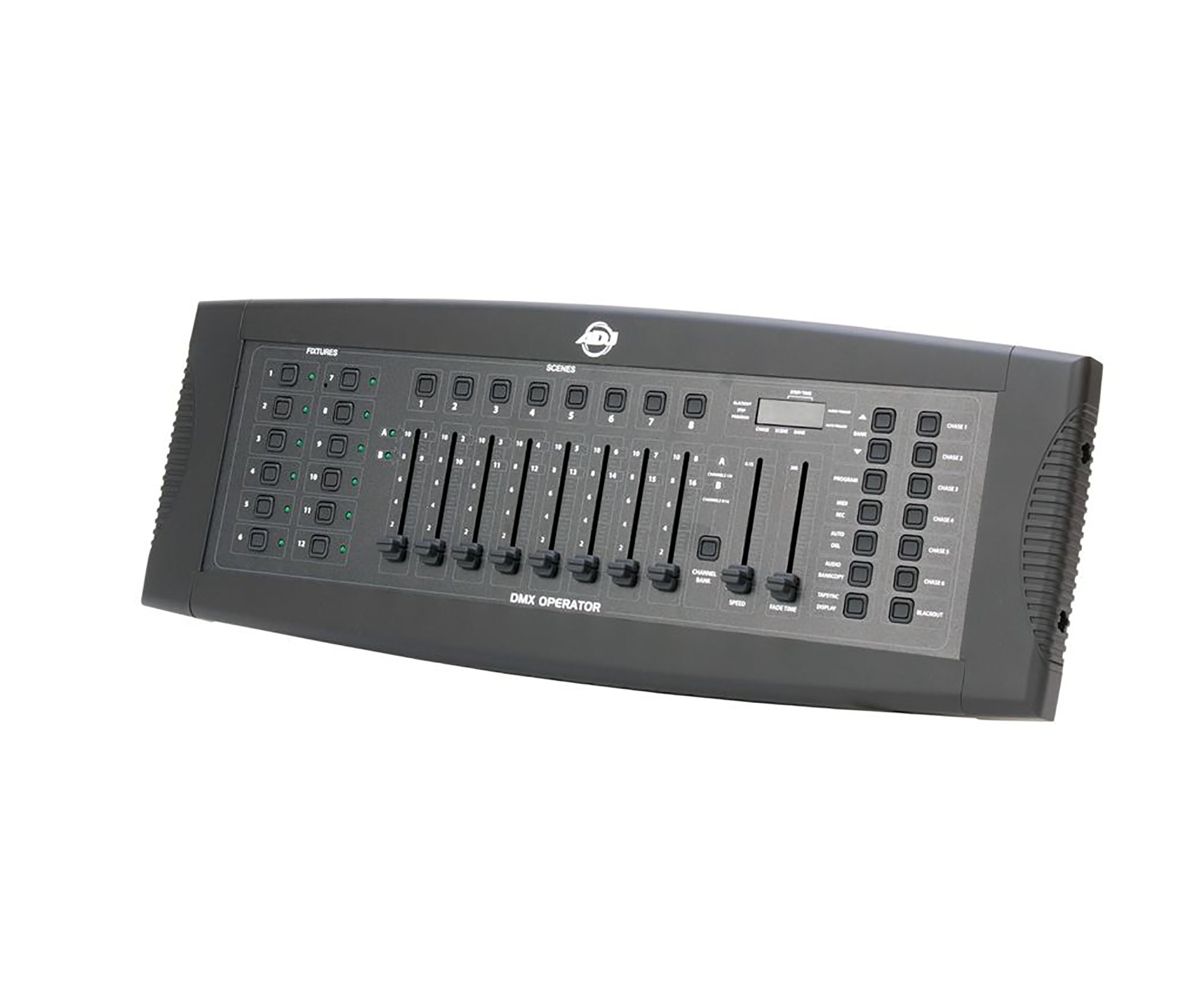 ADJ DMX-OPERATOR, 92-Channel Lighting Controller with 6 Chase Programs and 8 Fade Switches by ADJ