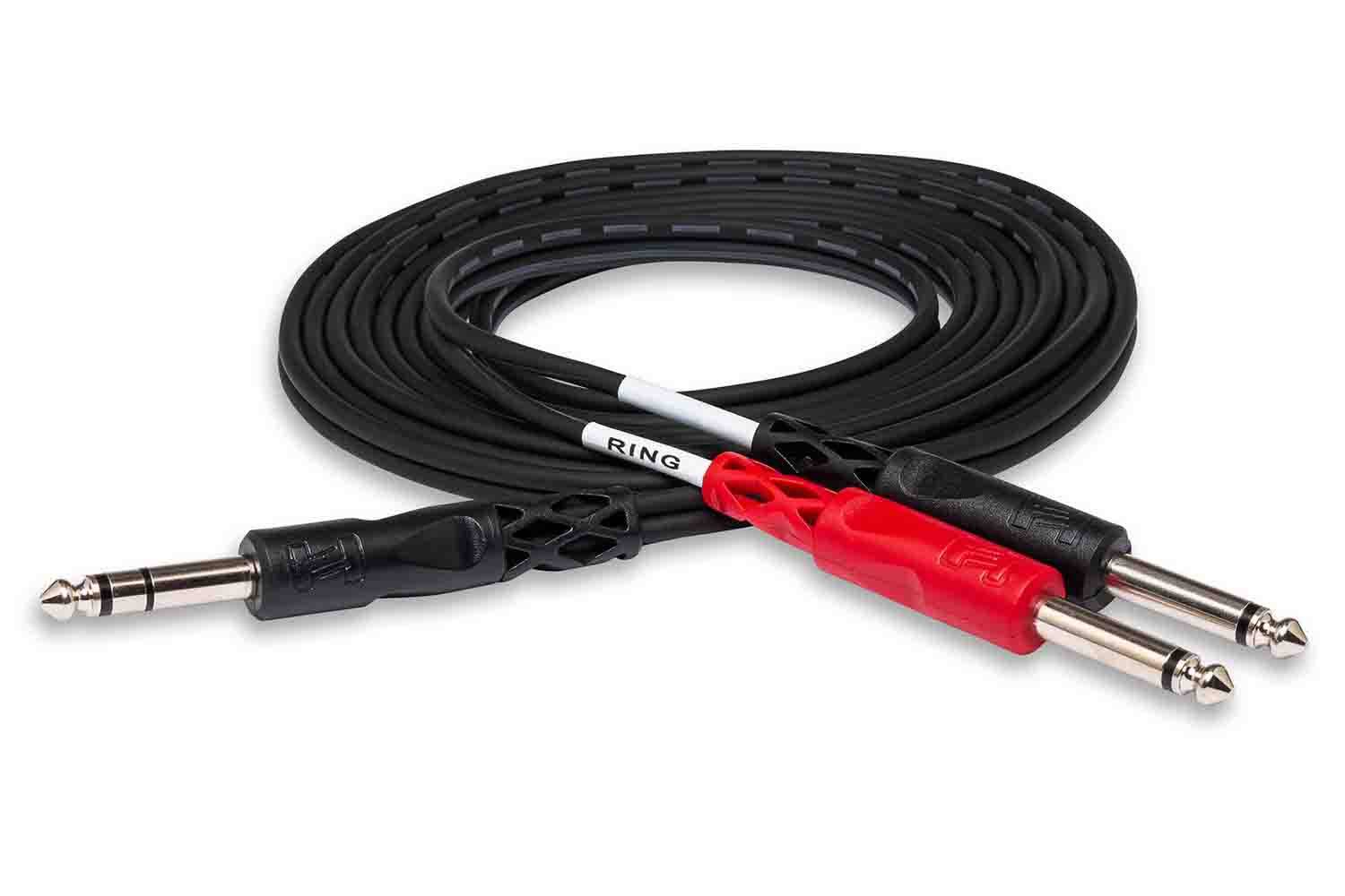Hosa STP-204 Insert Cable, 1/4 in TRS to Dual 1/4 in TS - 4 Meter - Hollywood DJ