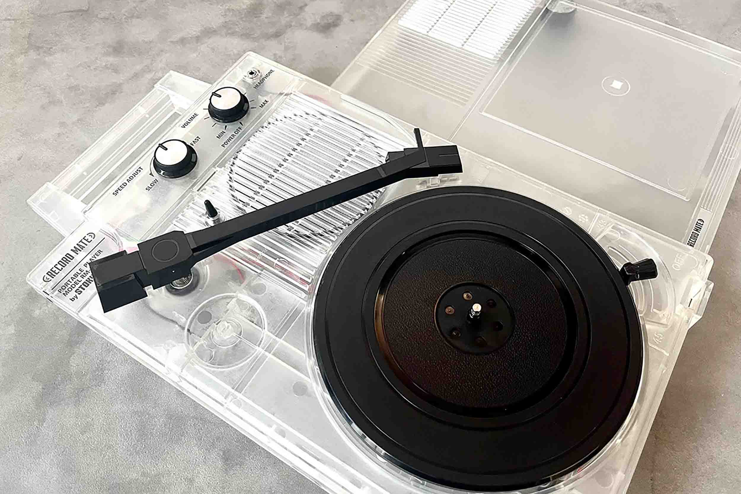 Stokyo RM-1C Record Mate Portable Record Player - Clear Edition - Hollywood DJ