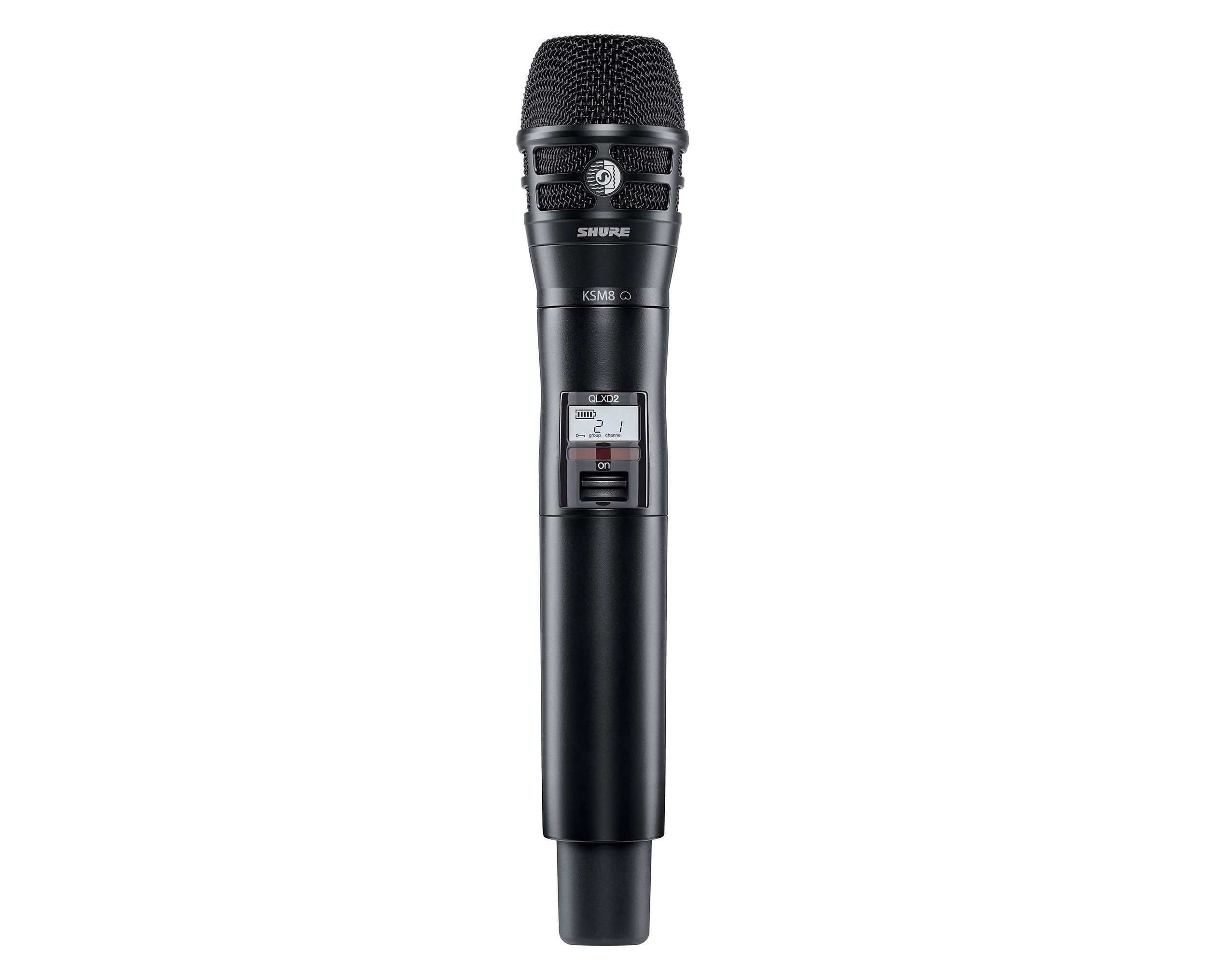 Shure QLXD2/K8B=-G50 Handheld Wireless Microphone Transmitter with KSM8 Capsule - G50 (470-534 MHz) - Hollywood DJ