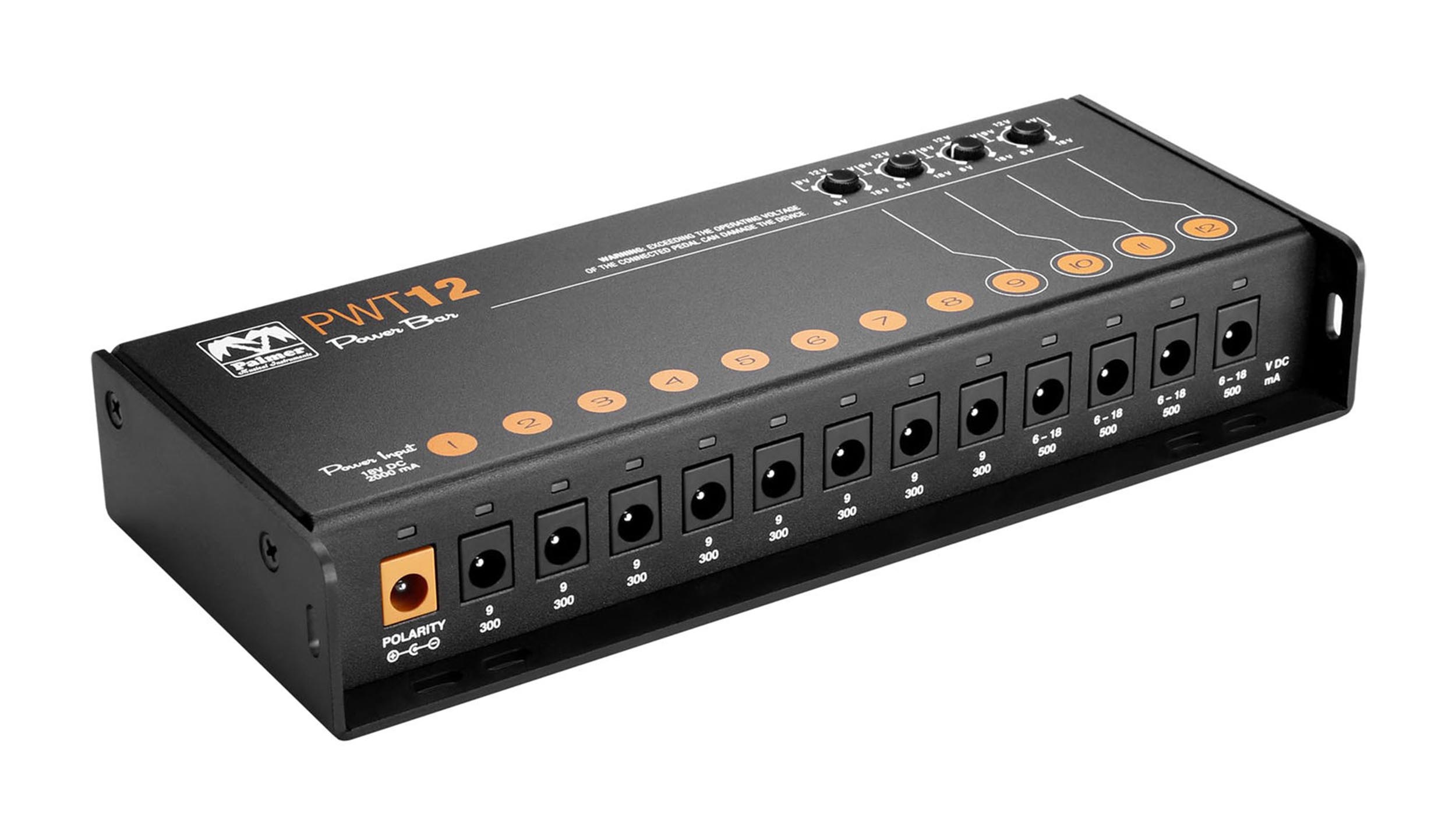 Palmer PWT12MK2, Universal 12-Outlet Pedalboard Power Supply by Palmer