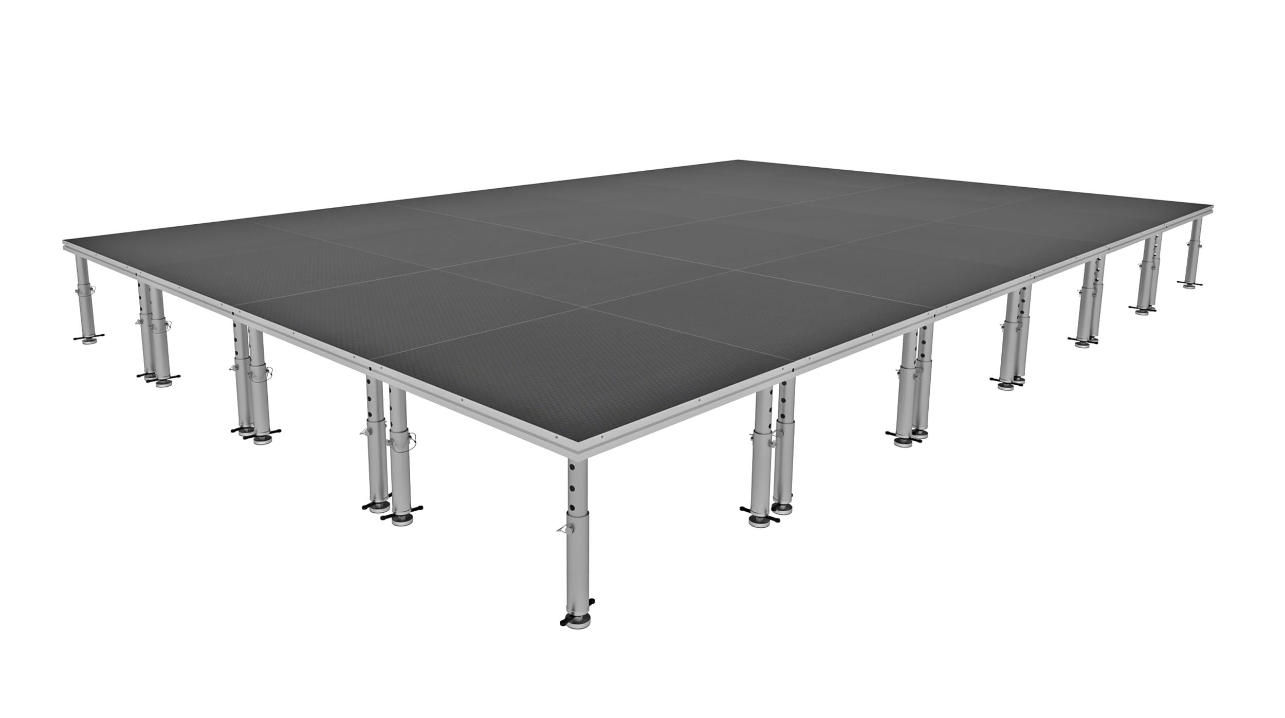 ProX XSU-16X24PKG, Stage One 16' x 24' Ft. Portable Stage Package - Includes 24x Units with Telescoping 16-22" Adjustable Legs by ProX Cases