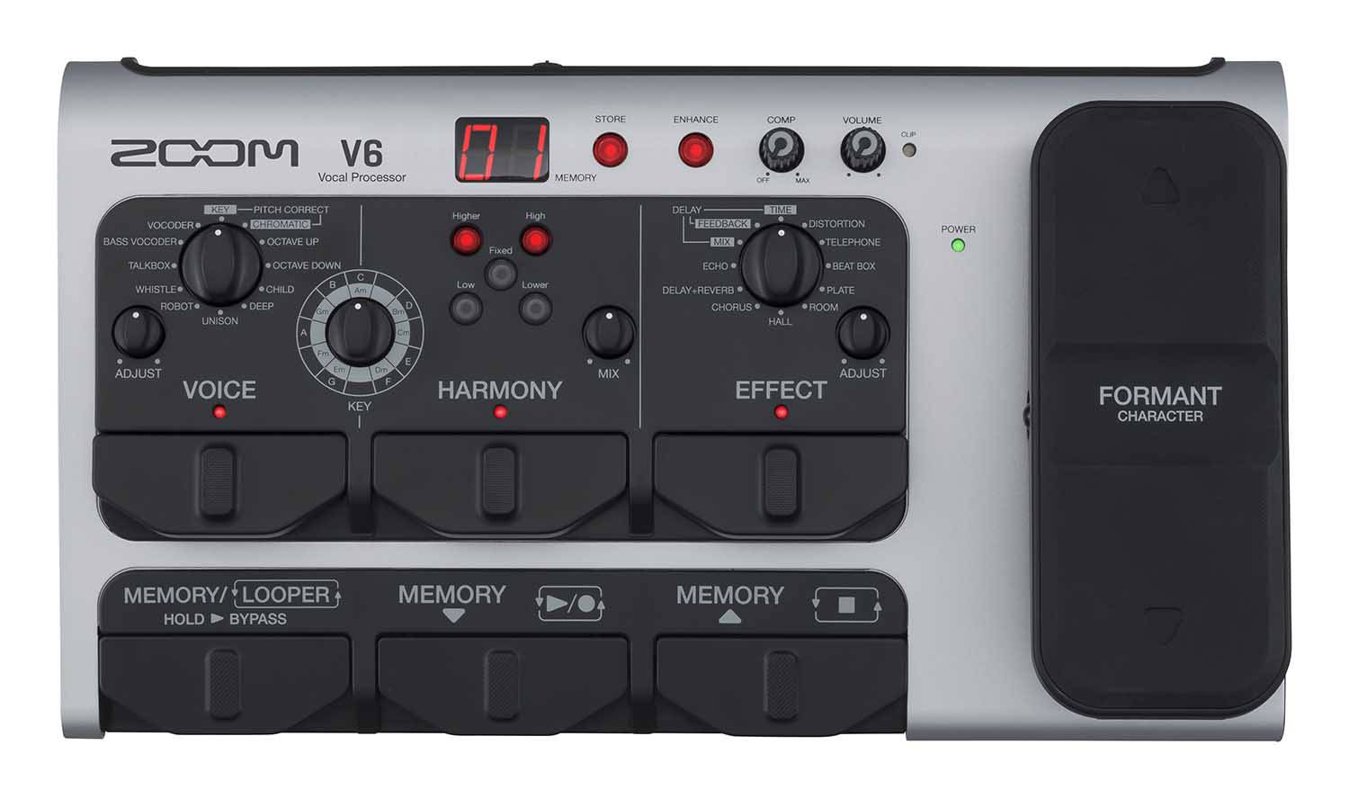 Zoom V6 Professional Vocal Effects Processor - Hollywood DJ