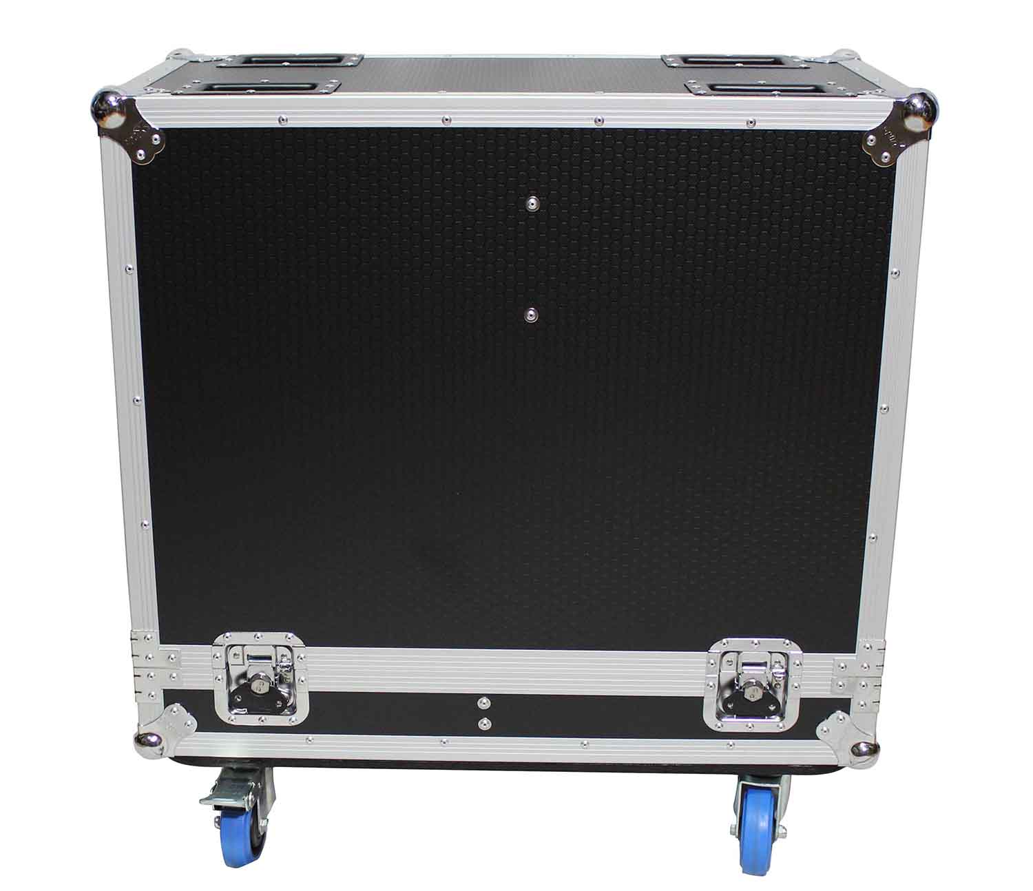 ProX X-RCF-NX15SMAX2W Stage Monitor Flight Case for 2 RCF NX 15-SMA W-4 Inch Casters - Hollywood DJ