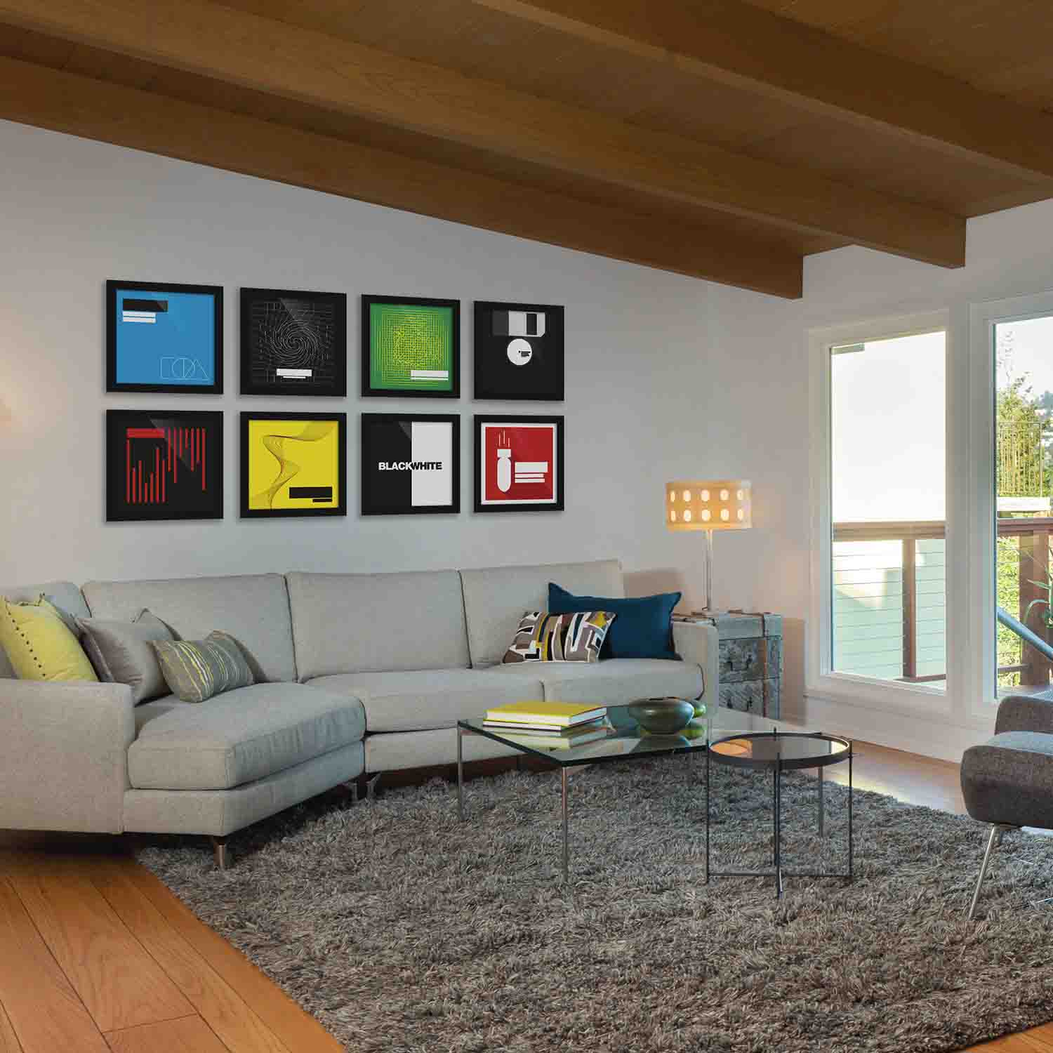 Glorious Vinyl Frame Set for 12'' Records - Black - Hollywood DJ