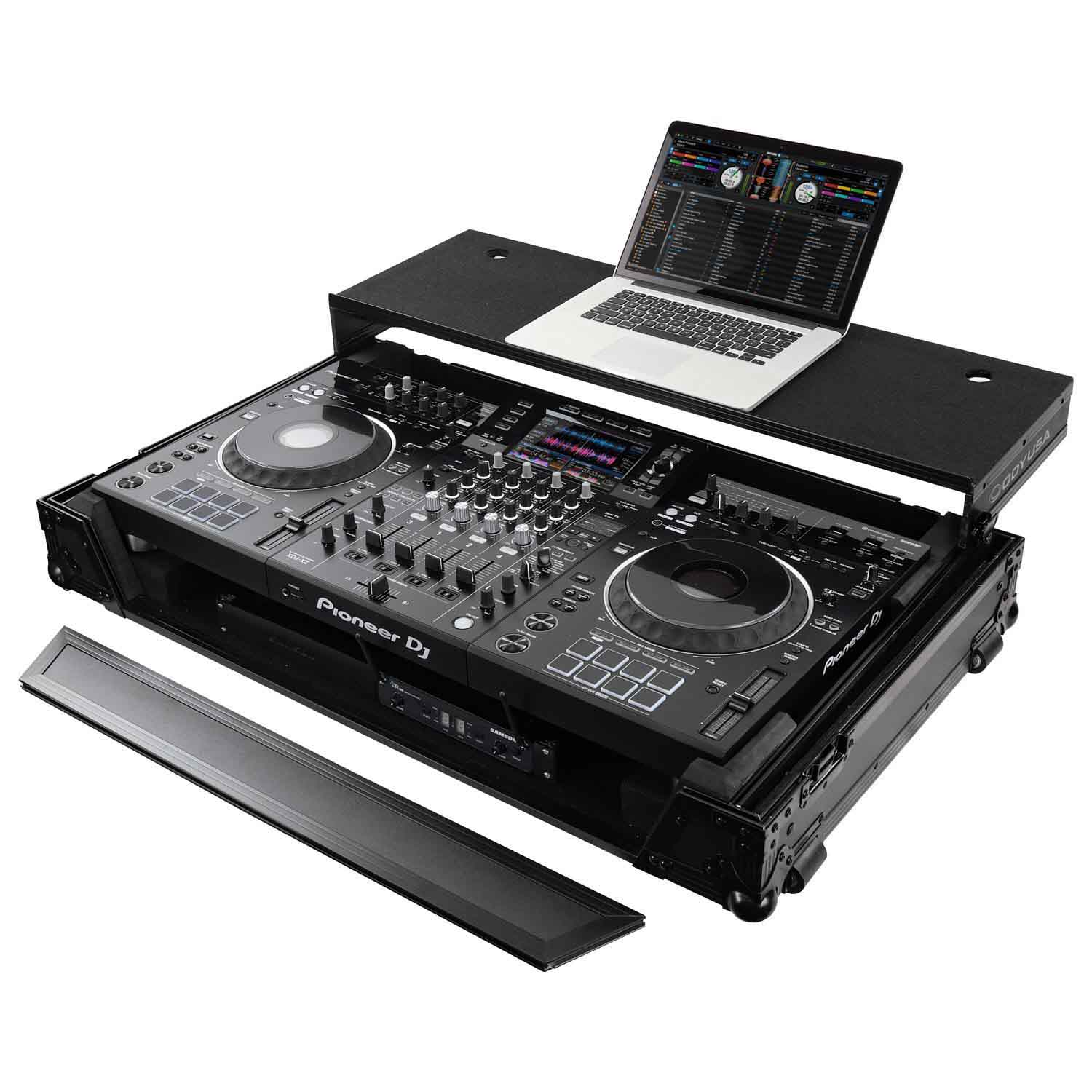 B-Stock: Odyssey FZGSXDJXZW1BL Glide Style Dj Case For Pioneer XDJ-XZ with Wheels and 1U Rack - Hollywood DJ