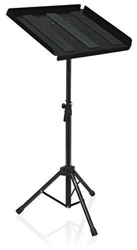Gator GFWUTLMEDIATRAY1 Compact Adjustable Media Tray with Tripod Stand - Hollywood DJ