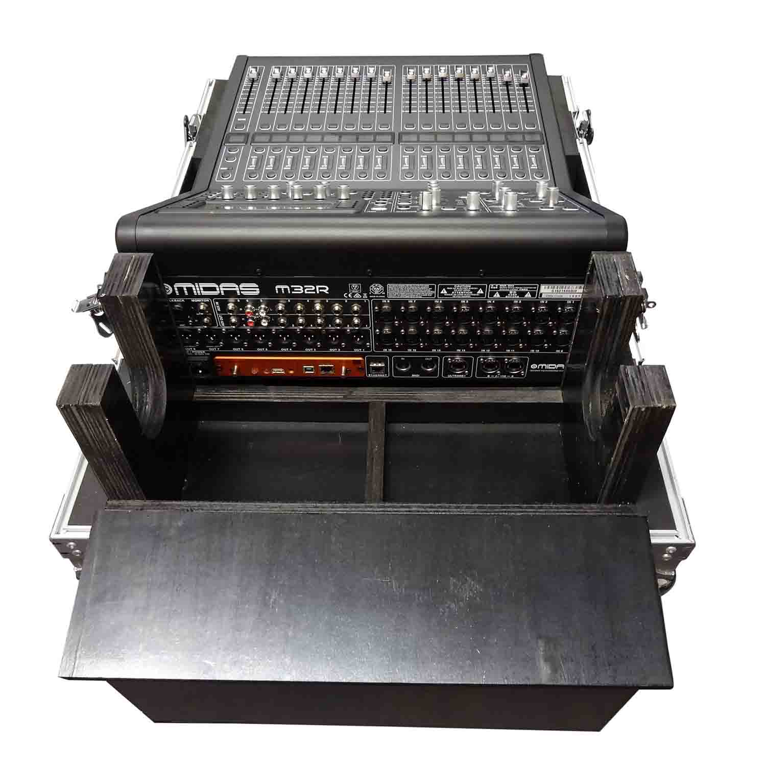 ProX XS-MIDM32RDHW DJ Flight Case for Midas M32R Console with Doghouse, Wheels - Hollywood DJ