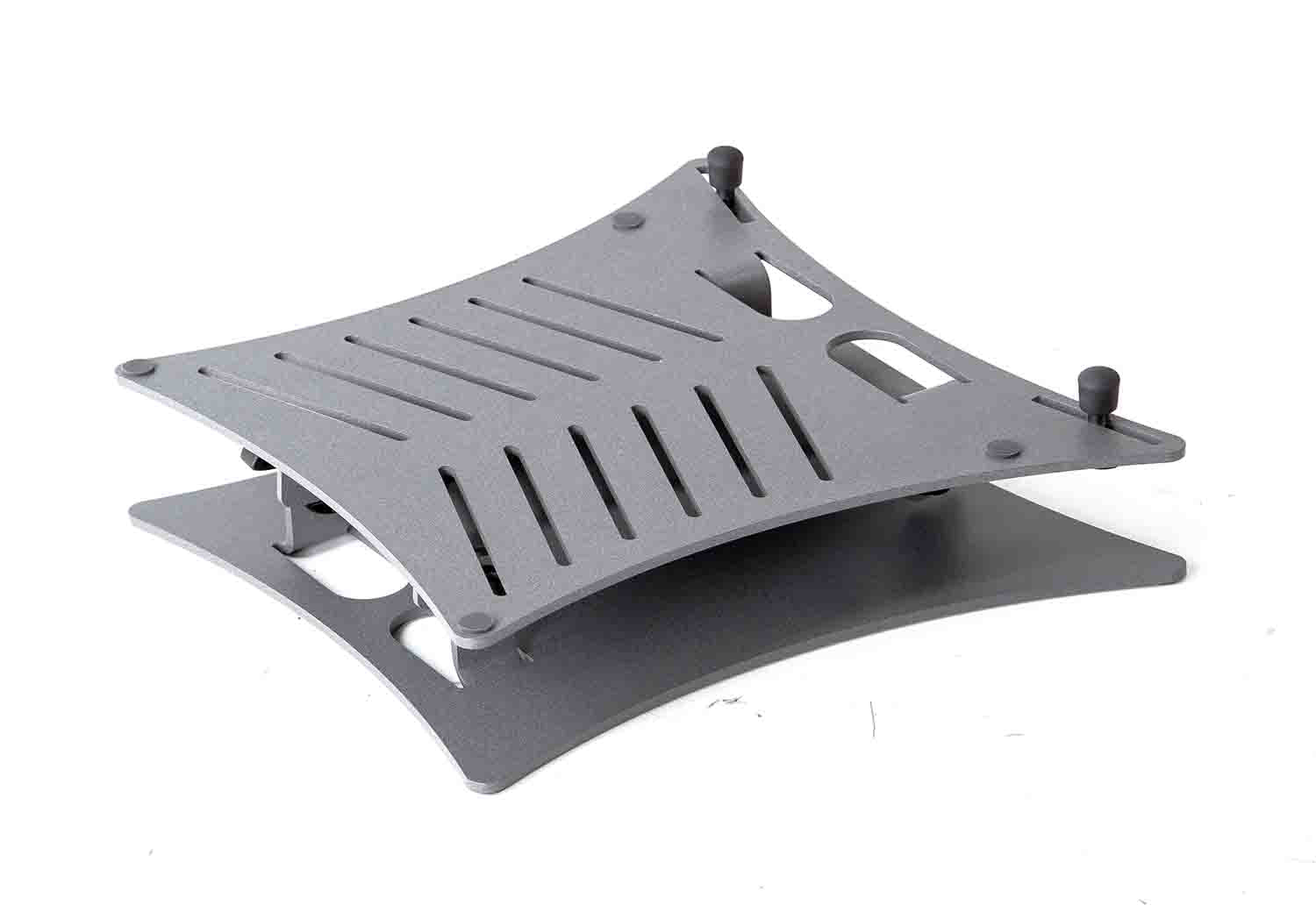 K&M 12195 Foldable Laptop Stand - Gray- Hollywood DJ