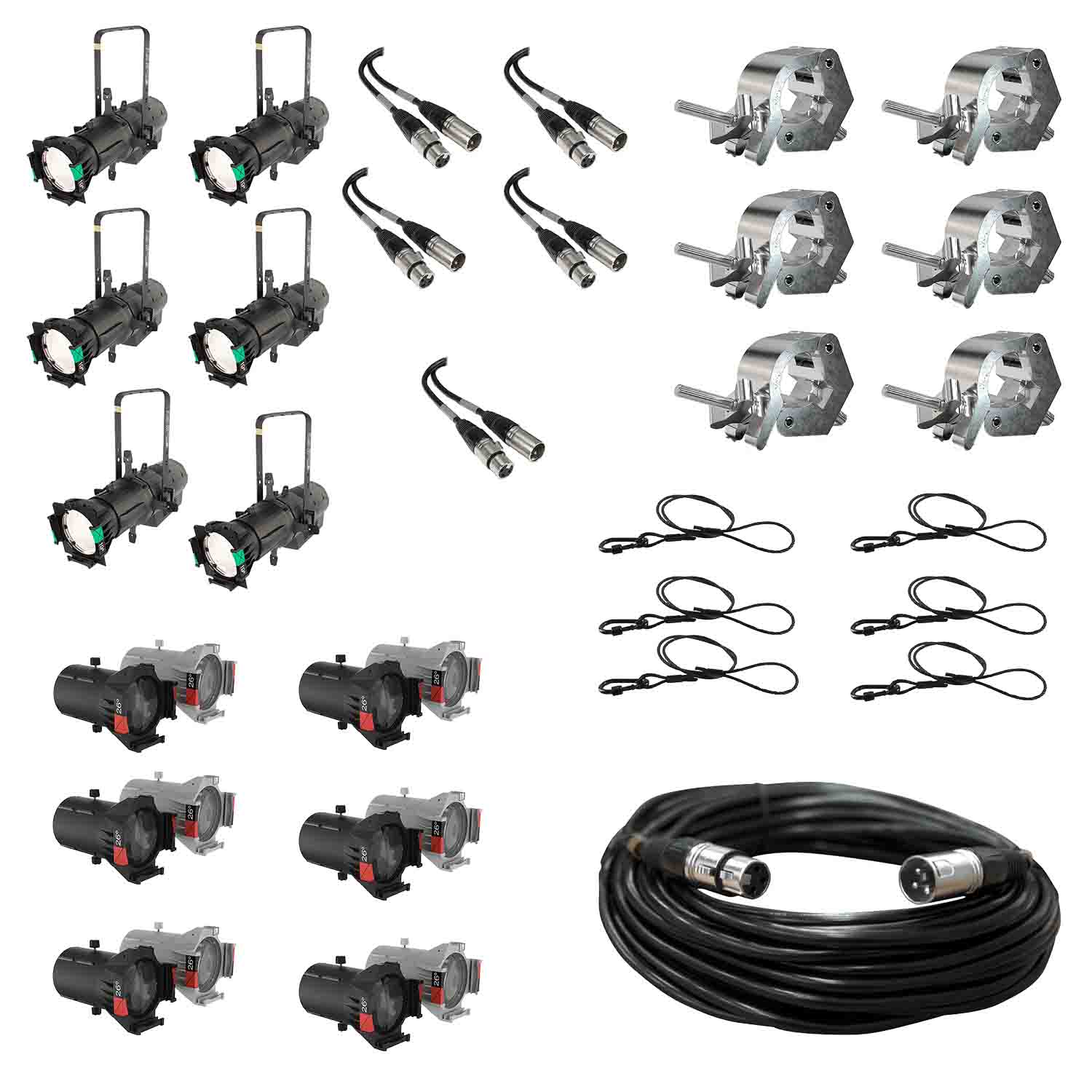 Chauvet DJ Lighting Installed Church DJ Package for Front Wash Lighting - Hollywood DJ