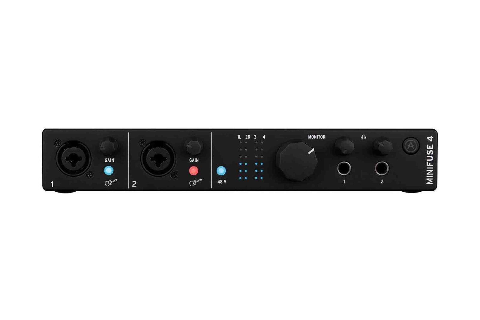 Arturia MiniFuse 4 Portable 4x4 USB Type-C Audio/MIDI Interface - Black by Arturia